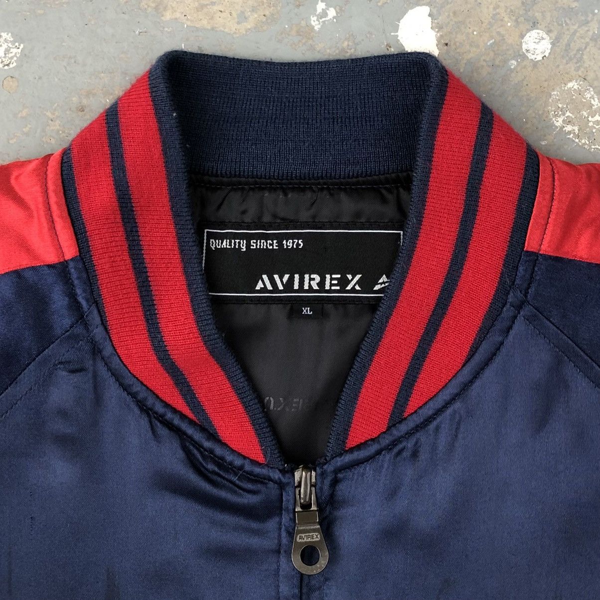 Avirex Vintage Avirex USA Signature Spell Out Satin Varsity Jacket Size US XL / EU 56 / 4 - 20 Thumbnail