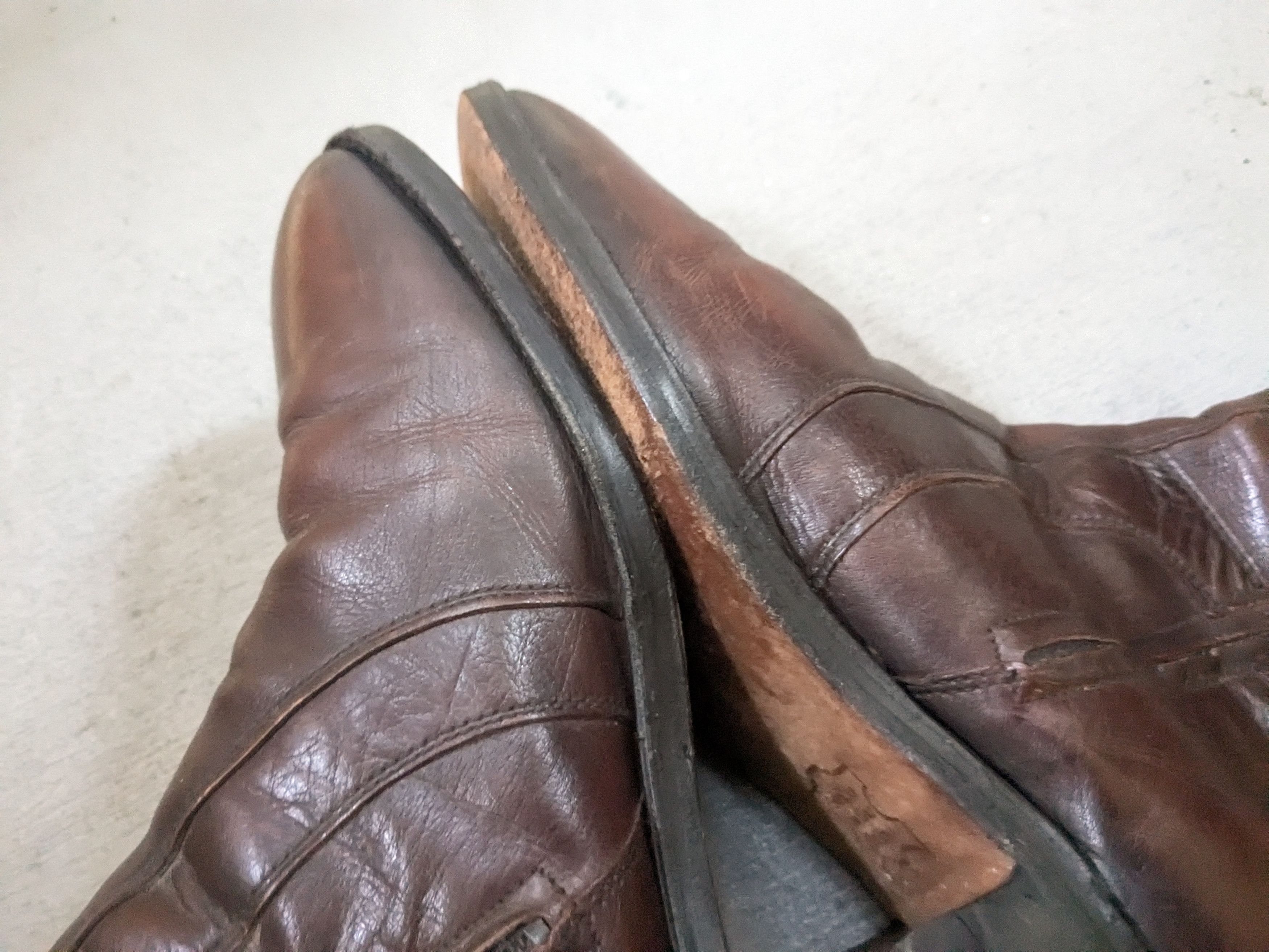 Sears Vintage Sears Side Zip Boots Brown Leather 8.5 D Size US 8.5 / EU 41-42 - 5 Thumbnail
