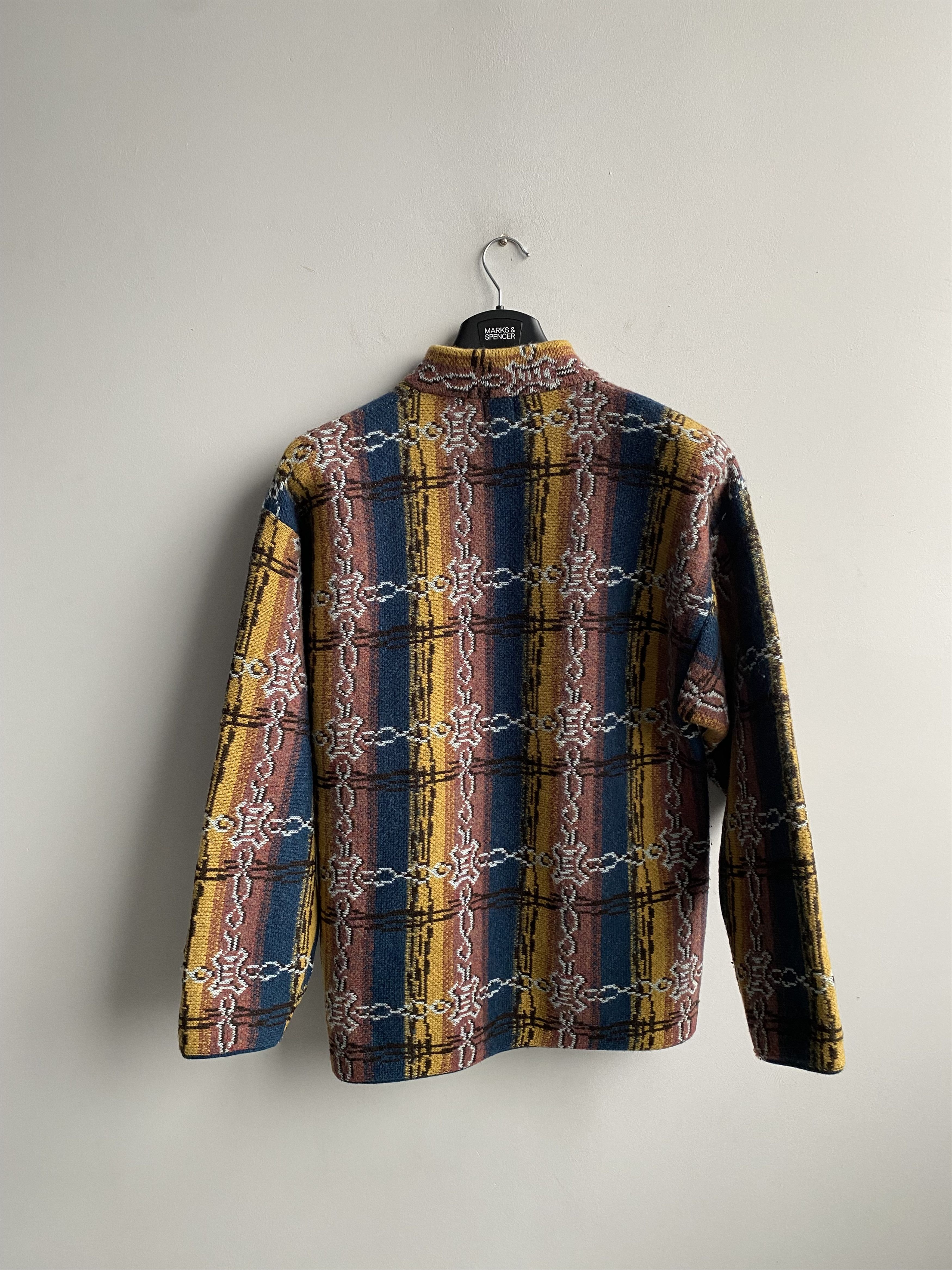 Quiksilver × Vintage Vintage 80s Rare Quiksilver Half Zip Knitting Jacket Size US M / EU 48-50 / 2 - 12 Thumbnail