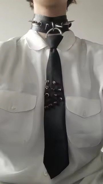 Japanese Brand × Leather Y2k tie punk aesthetic Size ONE SIZE - 2 Thumbnail