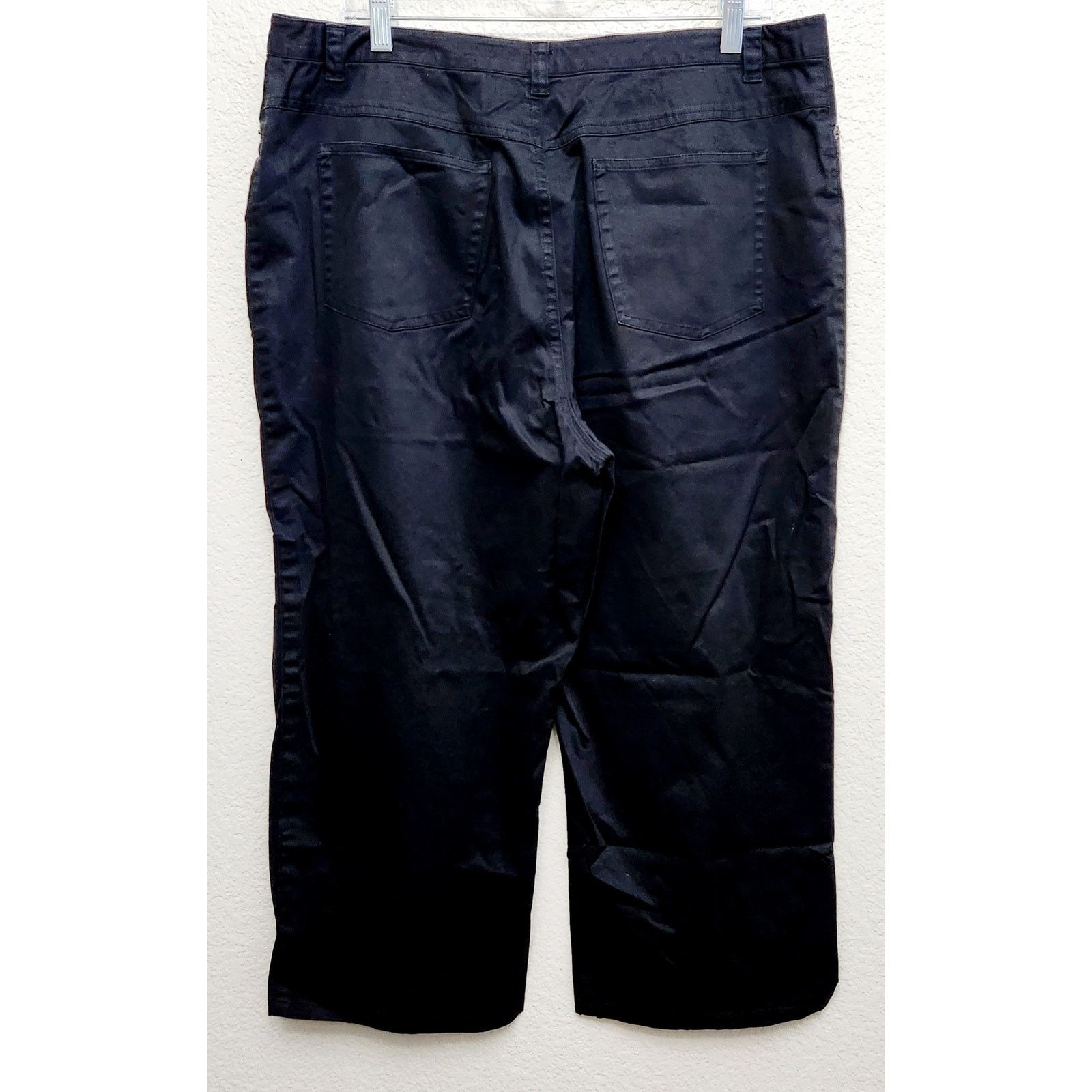 Other Kate Hill Casual Black Flat Front Ankle Pants 16 Size 38" / US 16 / IT 52 - 3 Thumbnail