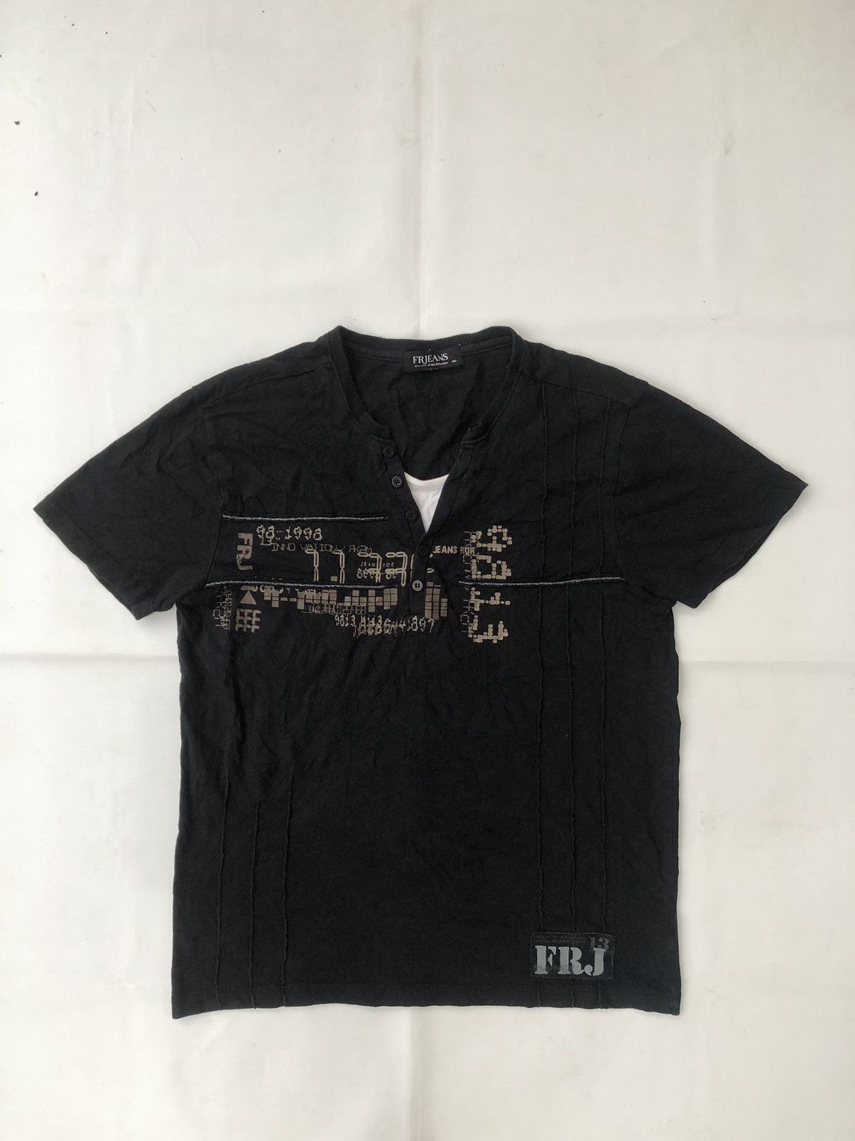 Hysteric Glamour Japanese Poem Double Layer ShortShirt Distressed Rock Punk Size US M / EU 48-50 / 2 - 1 Thumbnail
