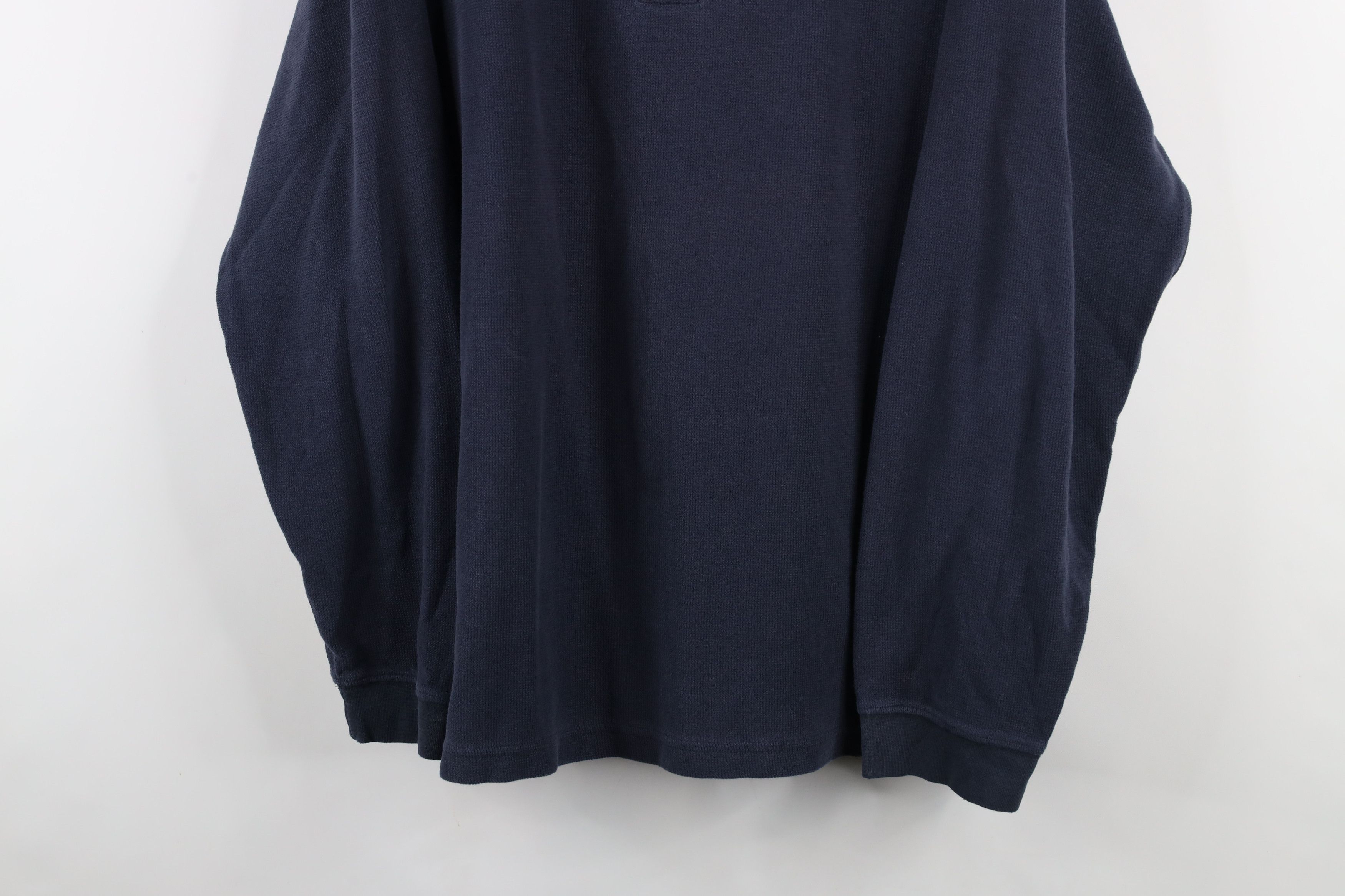 Vintage Vintage 90s Streetwear Thermal Waffle Knit Henley T-Shirt Size US XXL / EU 58 / 5 - 3 Thumbnail