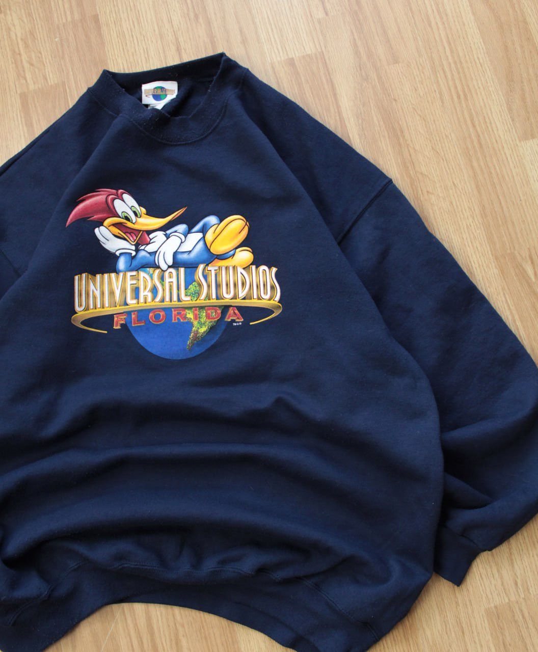 Universal Studios 🔥 90s Universal Studios Woody Woodpecker Sweatshirt Disney Size US XL / EU 56 / 4 - 2 Thumbnail