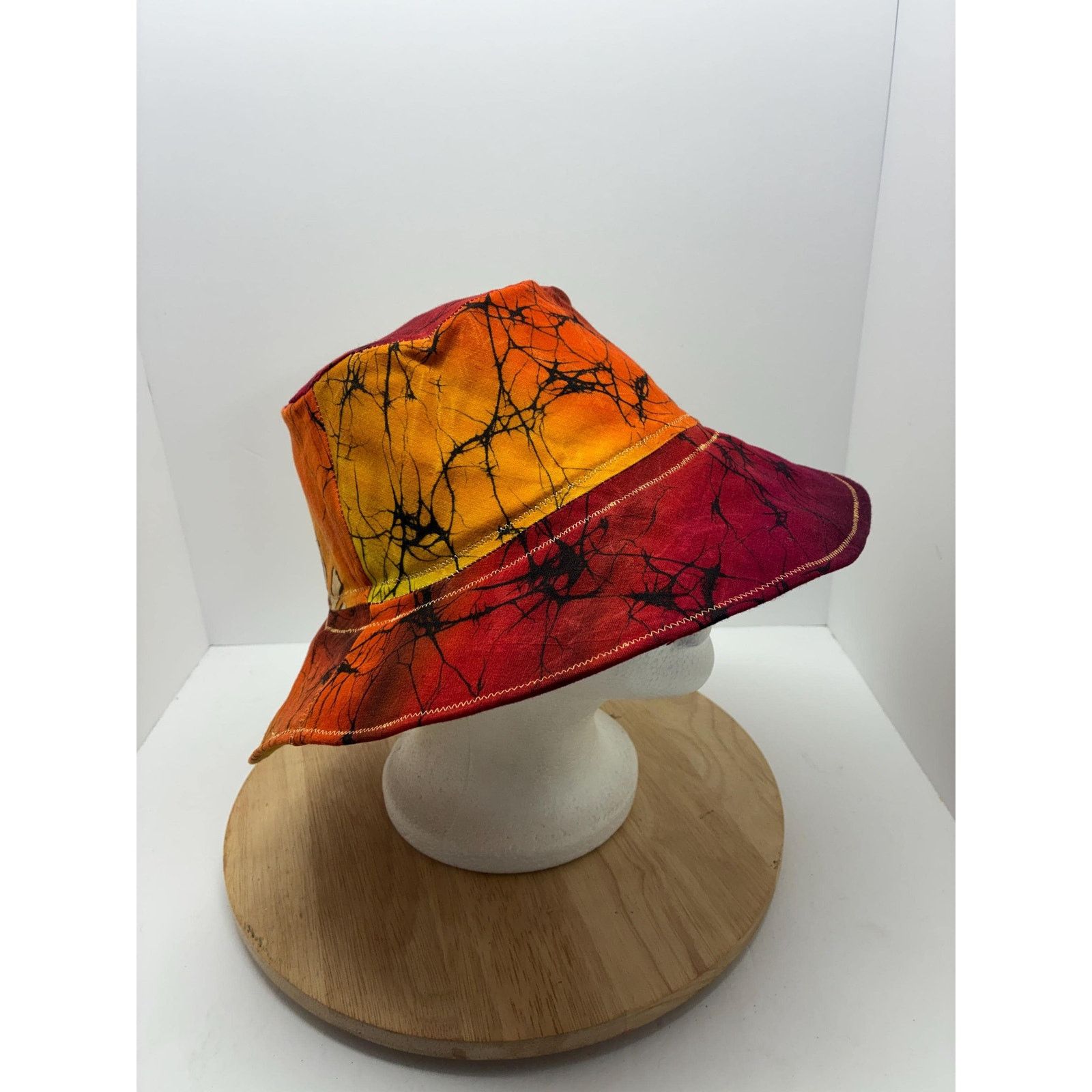 Other Waxed Cotton Bucket Hat Large | Water Resistant Patchwork Size ONE SIZE - 7 Thumbnail