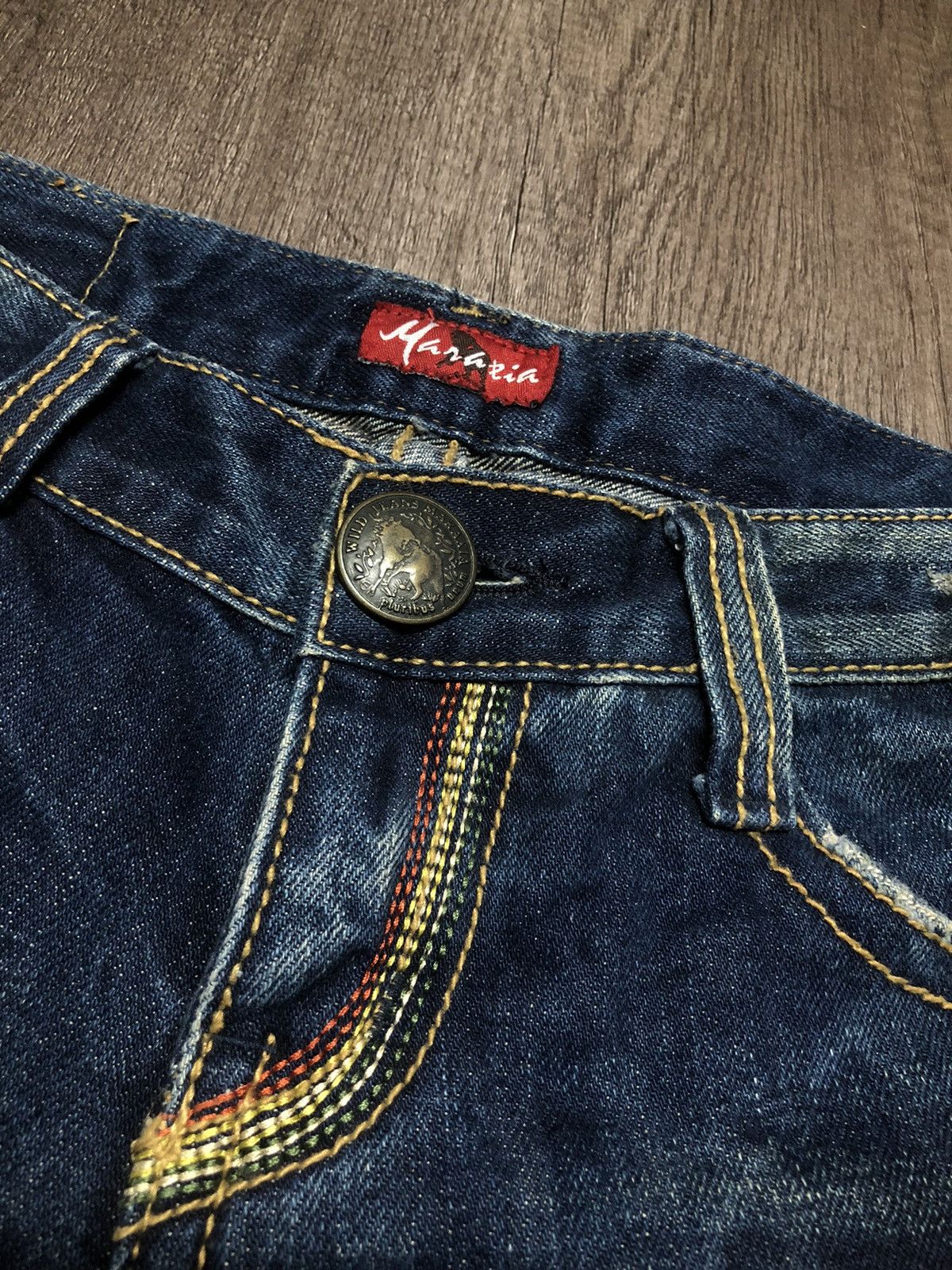 Hysteric Glamour × Japanese Brand WILD JEANS MARAXIA FLARE DISTRESSED DENIM Size 30" / US 8 / IT 44 - 8 Thumbnail