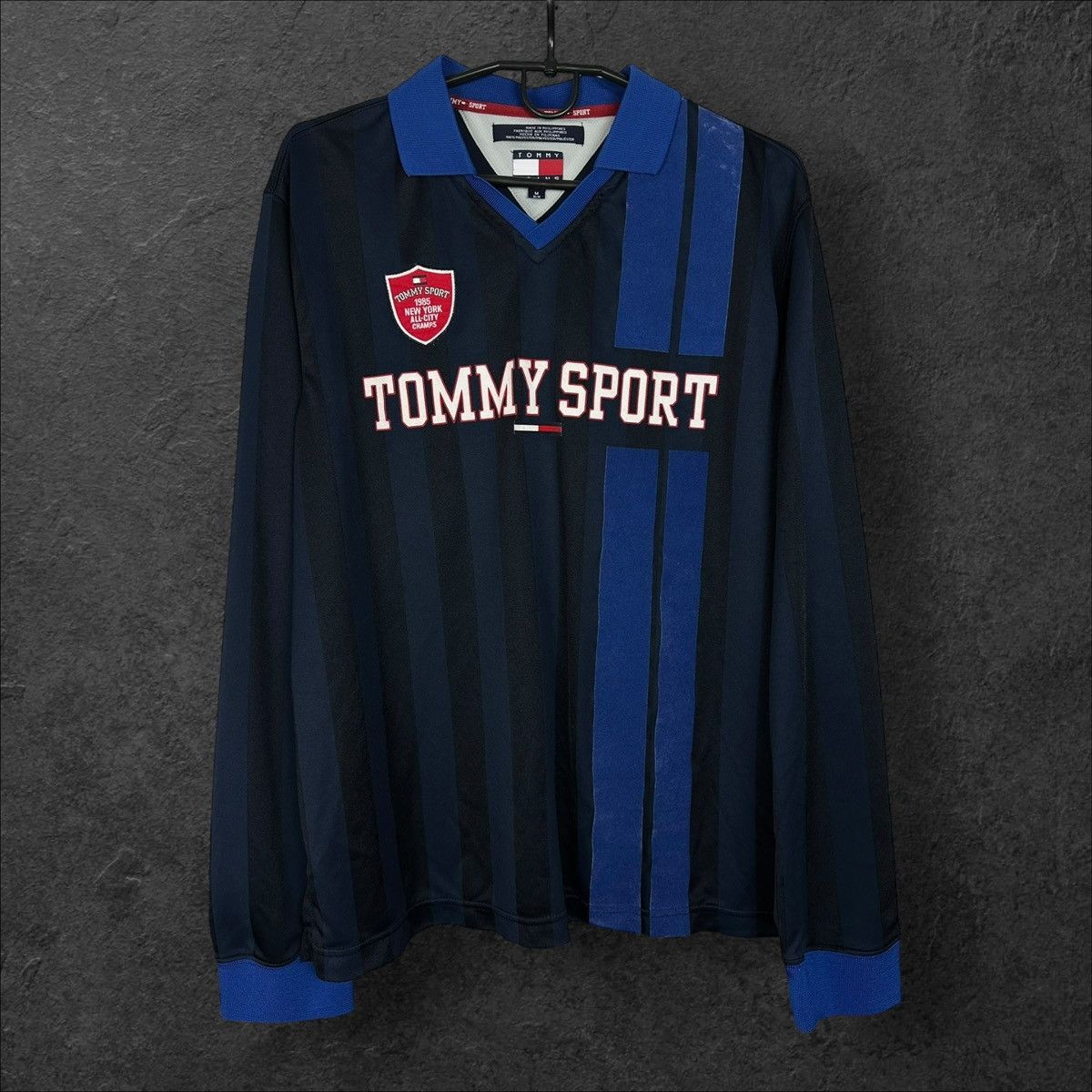 Tommy Hilfiger × Vintage Vintage Y2K Tommy Jeans Sport Long sleeve jersey style Size US M / EU 48-50 / 2 - 1 Thumbnail