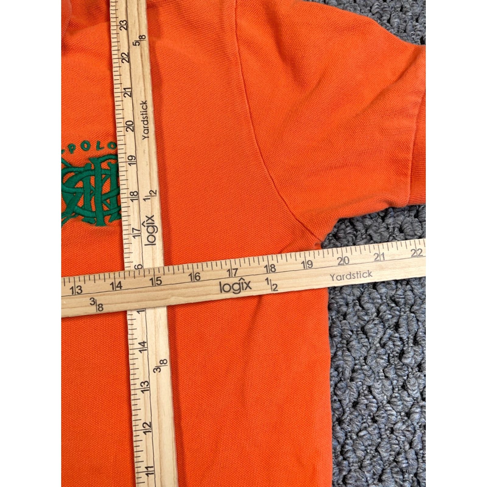 Polo Ralph Lauren Polo Ralph Lauren Embroidered Polo Shirt Adult Small Orange Pique Cotton Preppy Retro Mens Size US S / EU 44-46 / 1 - 5 Thumbnail