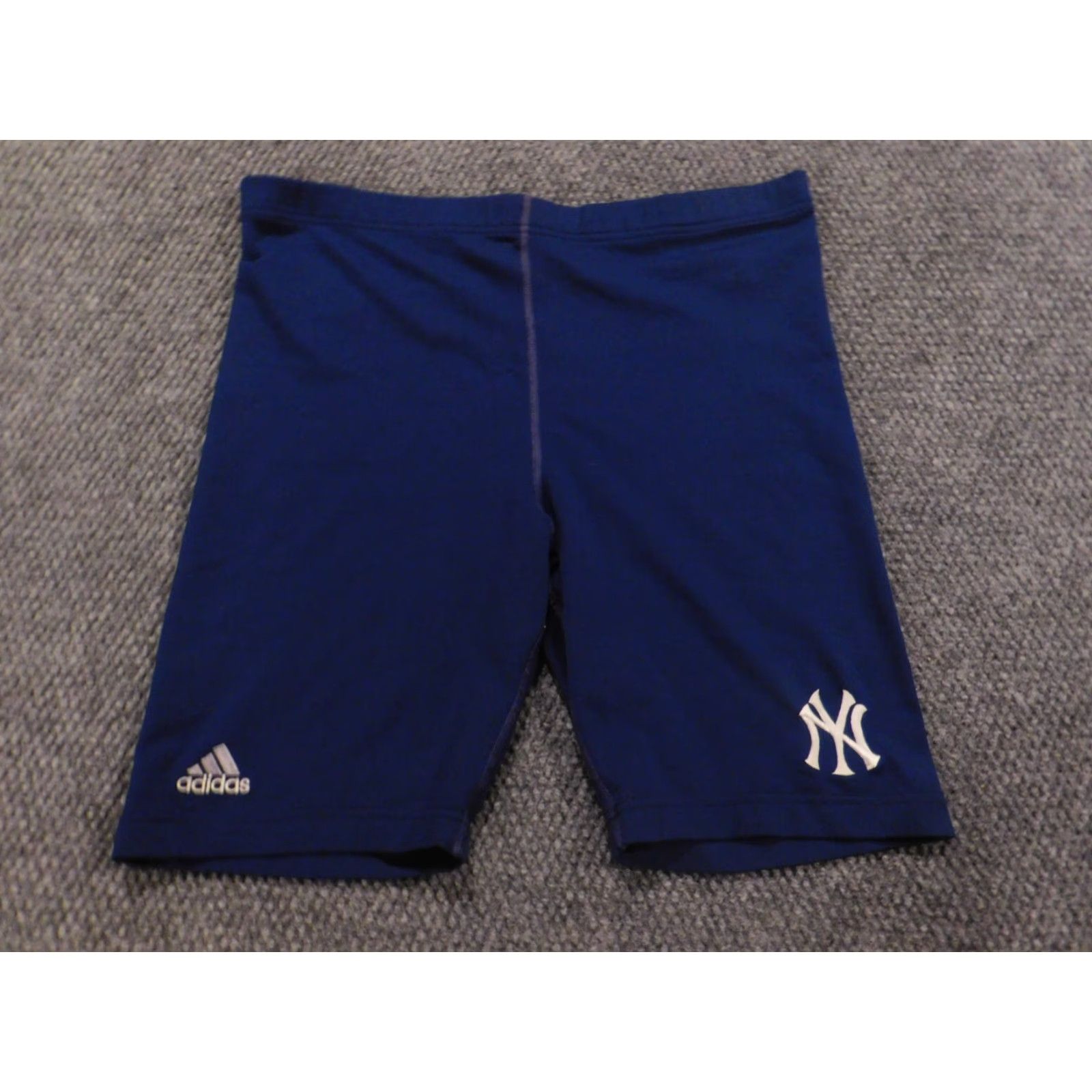 Adidas Adidas Womens Shorts XL Blue True to Athlete Athletic Stretch Regular Waist 32in Activewear Logo Blended Polyester Size 40" / US 18 - 2 Thumbnail