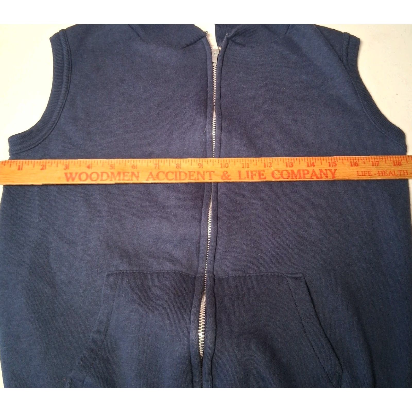 Vintage VINTAGE Unbranded Sleeveless Sweatshirt Vest M Blue Zip Mock Neck Activewear Sportswear USA Made Men N/A Size US M / EU 48-50 / 2 - 3 Thumbnail