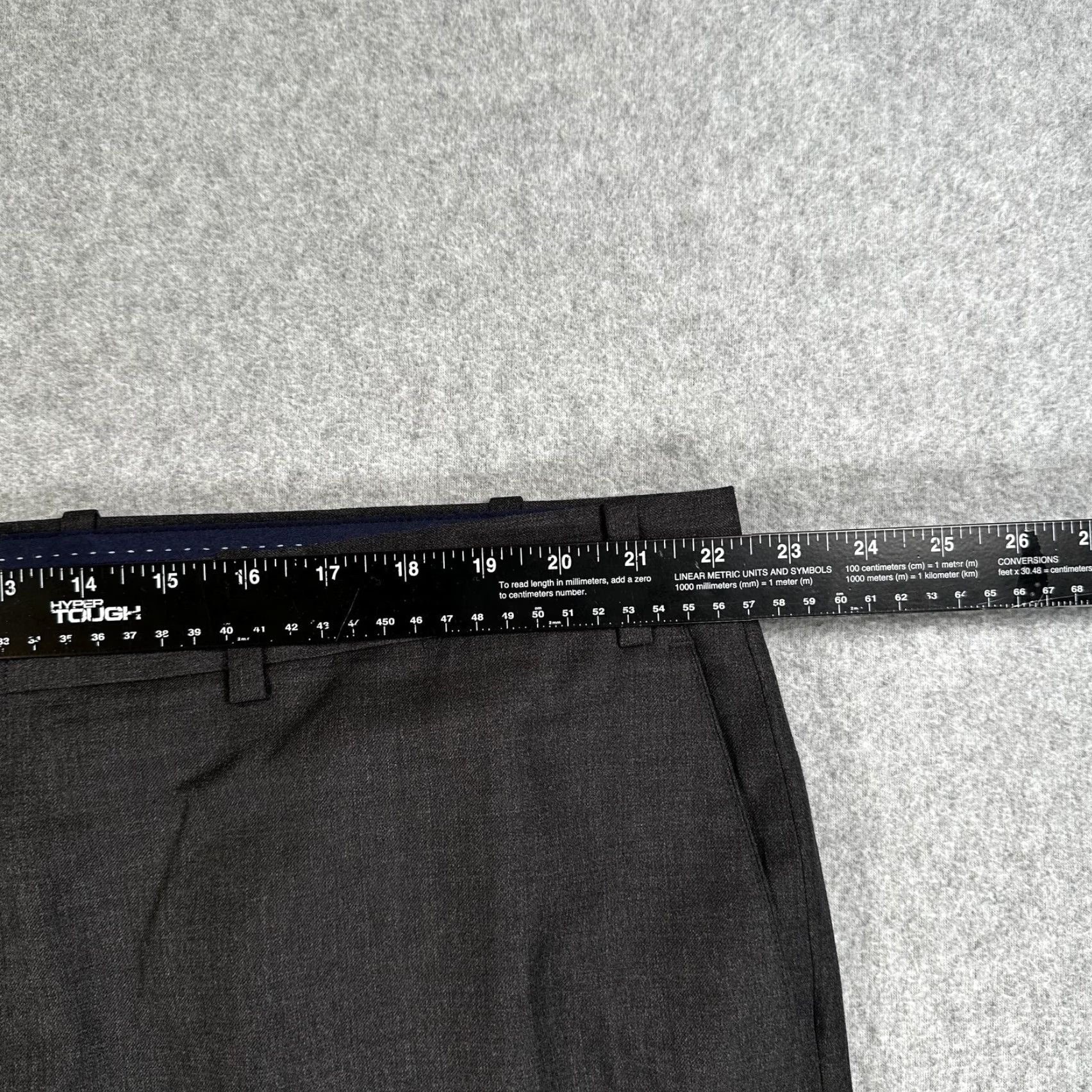 Peter Millar Peter Millar Dress Pants Mens 44x28 Gray Flat Front Straight Leg Business Office Size US 44 / EU 60 - 5 Thumbnail