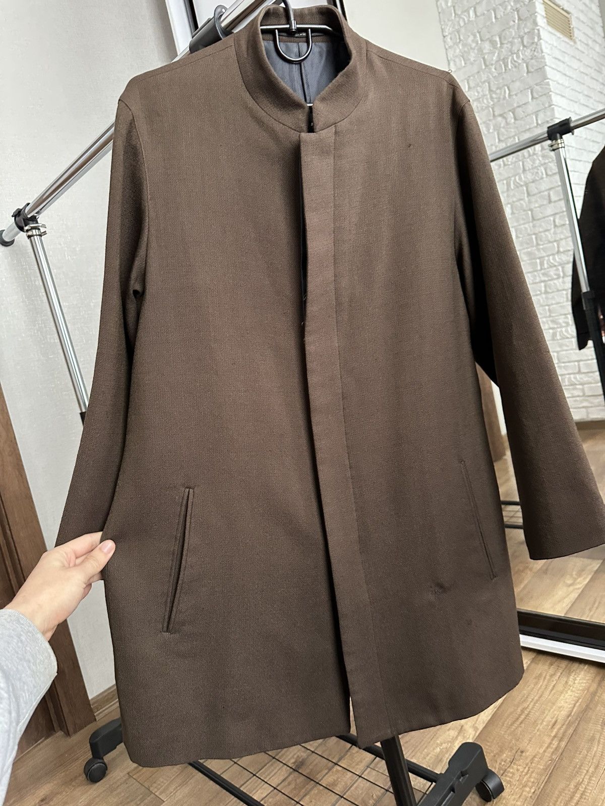 Yohji Yamamoto Yohji Yamamoto Pour Homme Vintage Wool Coat Jacket 90s Size US S / EU 44-46 / 1 - 8 Thumbnail