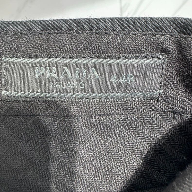 Prada Prada Show-style black wool trousers 2501-Nextarrow Size US 28 / EU 44 - 3 Thumbnail