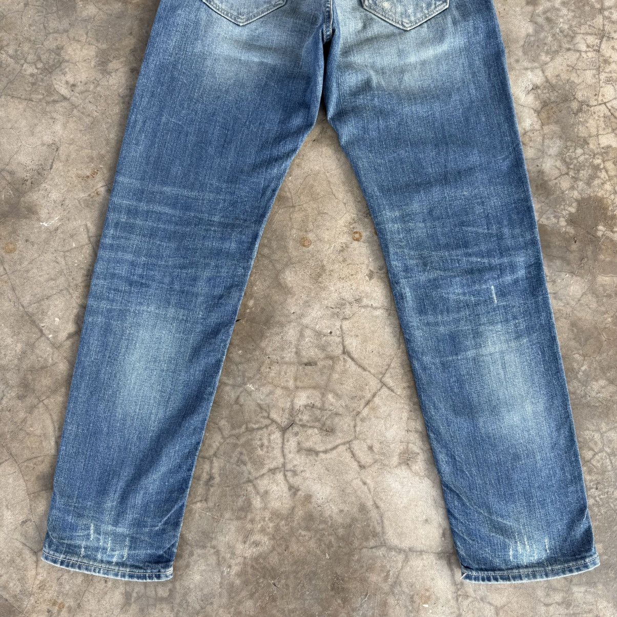 G-Star W29x29.5 Vintage G Star Button Fly Faded Ripped Denim Jean Size US 29 - 13 Thumbnail
