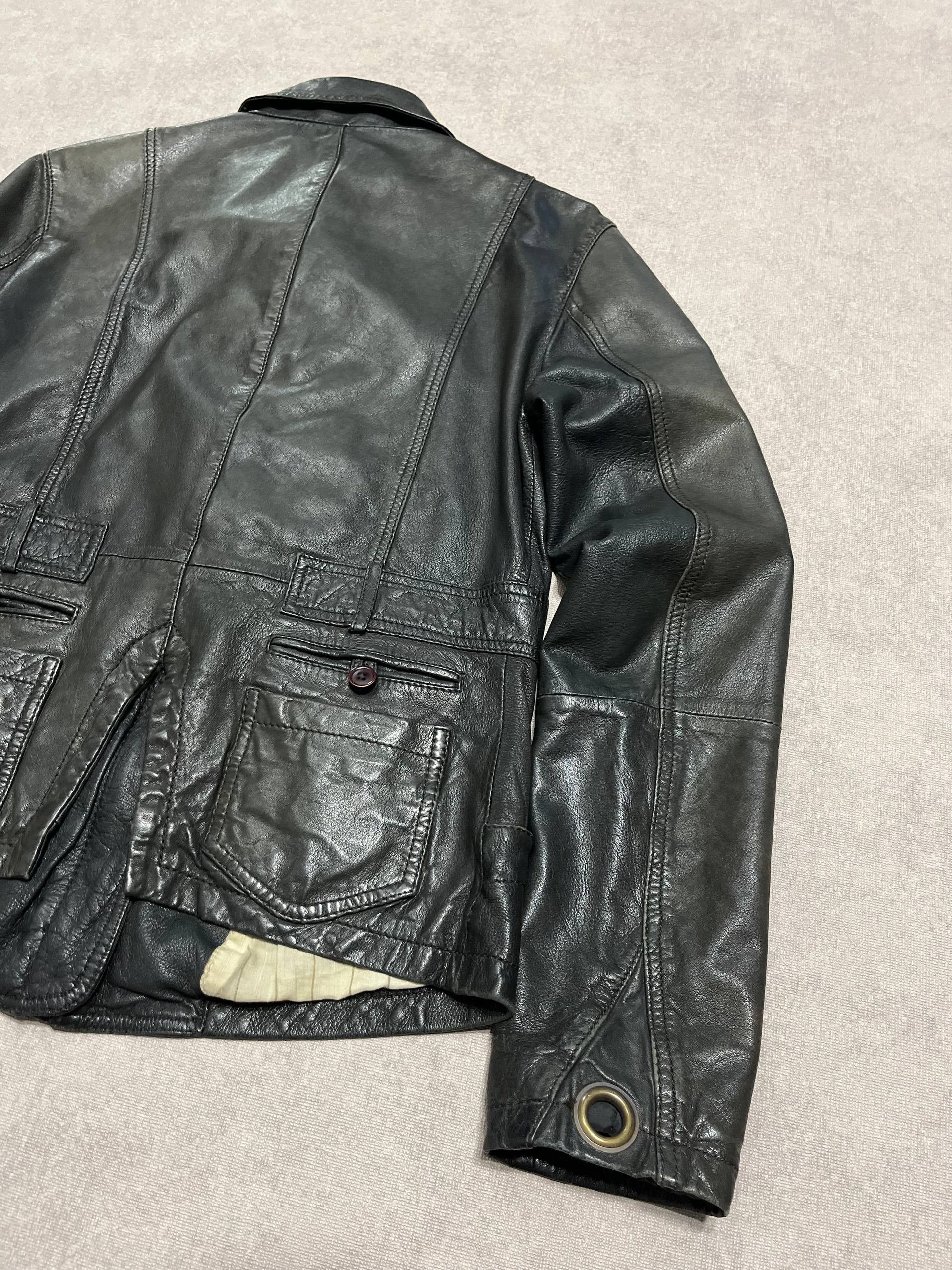 MAX&Co. Womens Max&Co. Real Leather Jacket Zip Vintage Size 42IT Size M / US 6-8 / IT 42-44 - 11 Thumbnail