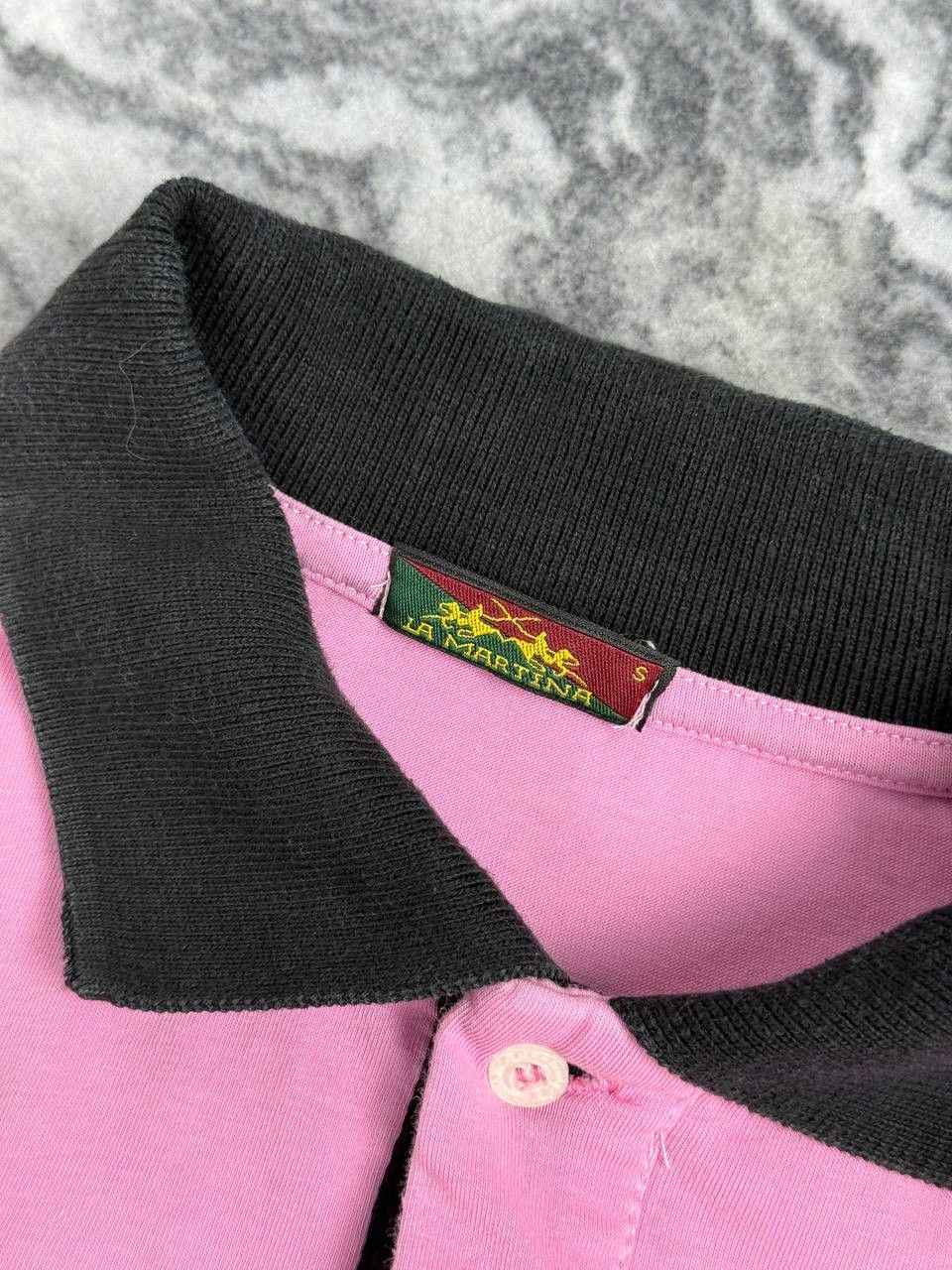 La Martina Vintage La Martina Porshe Polo Shirt Racing Men Size S Pink Size US S / EU 44-46 / 1 - 4 Thumbnail
