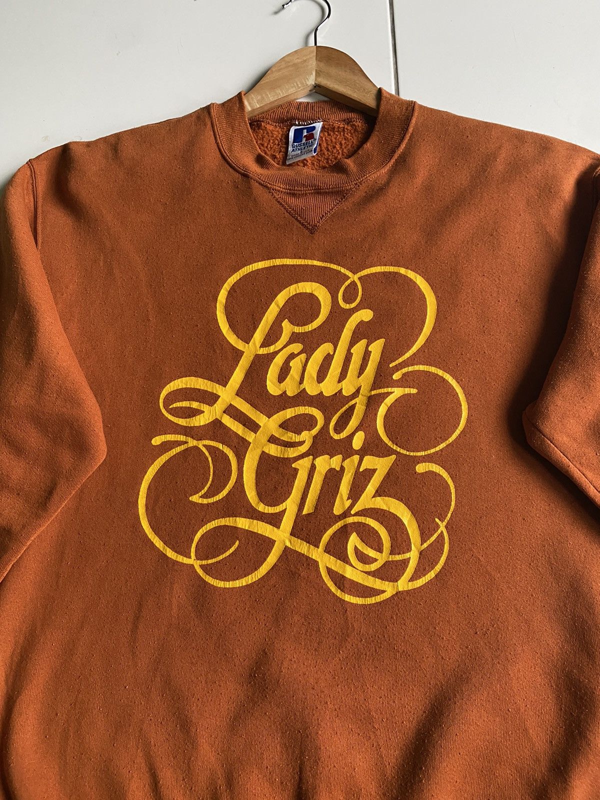 Russell Athletic Vintage Russell Lady Griz Big logo Brown Swetshirt Size US L / EU 52-54 / 3 - 4 Thumbnail