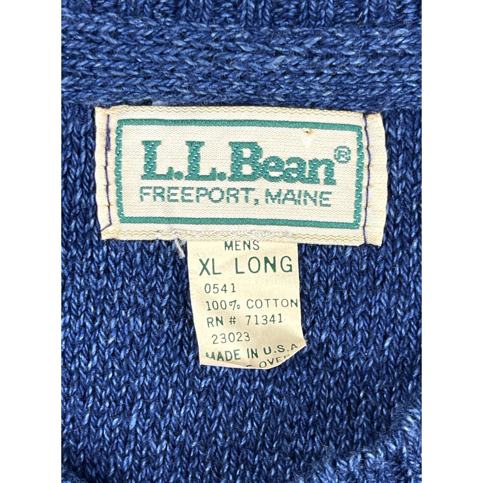 Vintage VINTAGE L.L. Bean Sweater Crew Neck Knit Henley Snap Button Fisherman USA Men XL Blue Cotton Knit Pullover Regular Size USA Theme Mens Size US XL / EU 56 / 4 - 2 Thumbnail