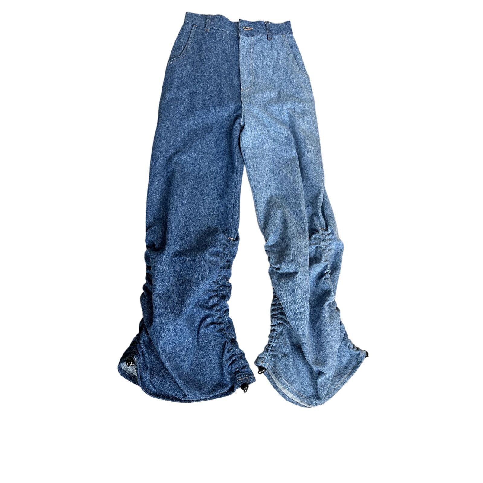 AVAVAV smock-detail wide-leg jeans