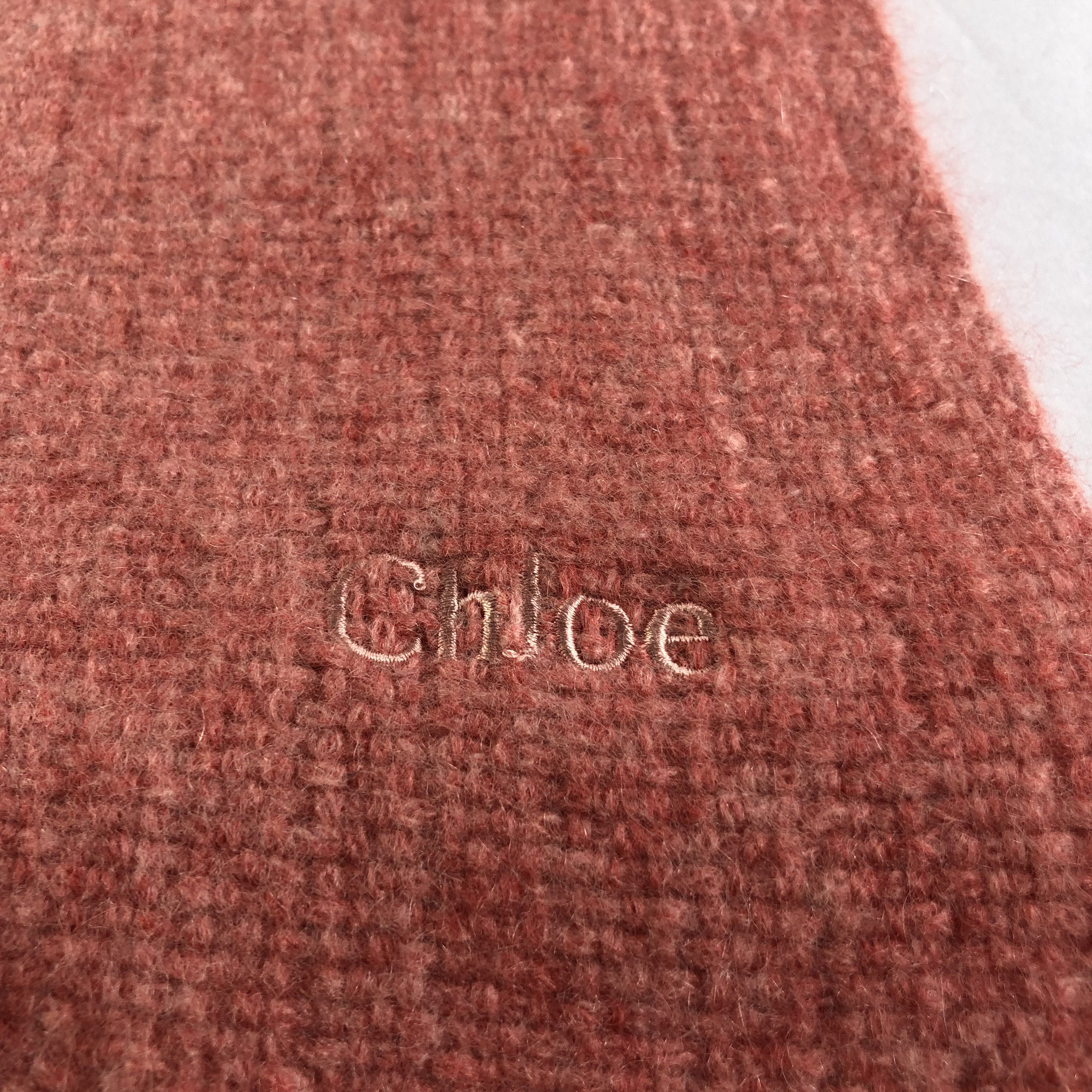 Japanese Brand Chloe Cashmere Scarf Muffler V1372 Size ONE SIZE - 4 Thumbnail