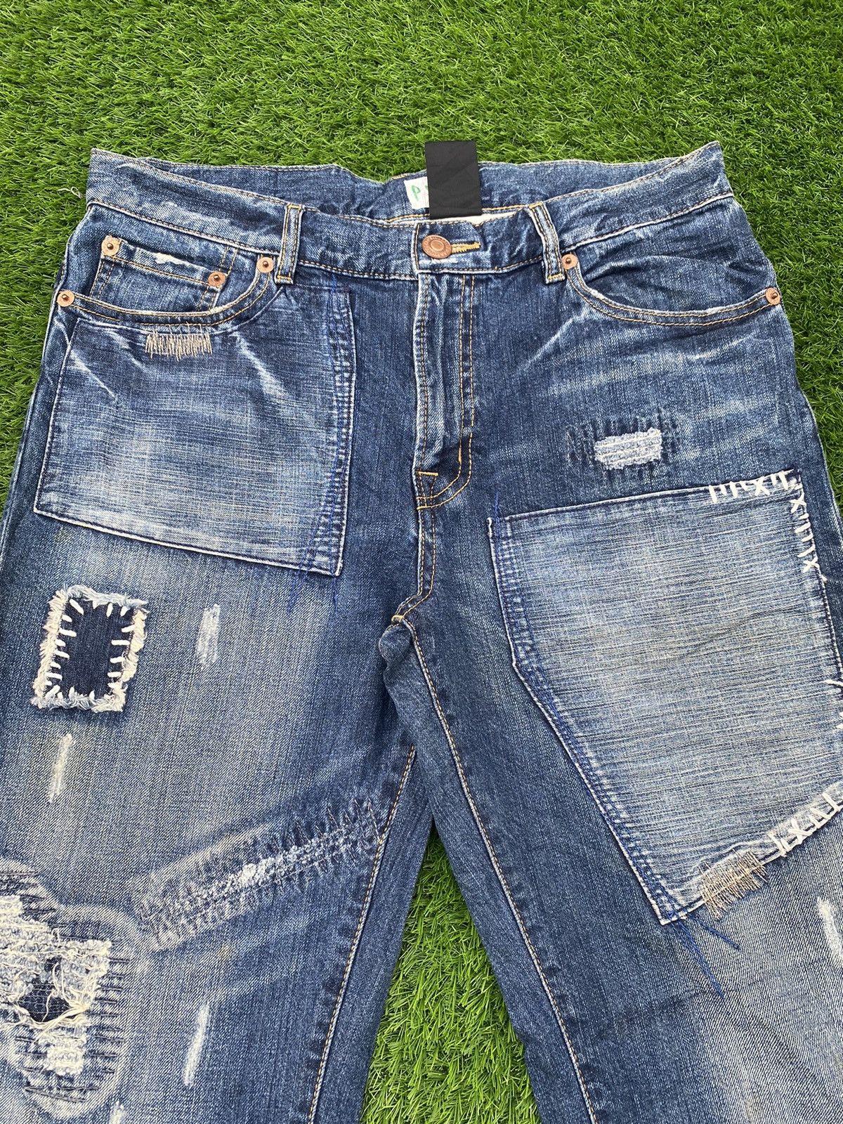 Japanese Brand Stockton Distressed & Patchwork Pant Size US 34 / EU 50 - 6 Thumbnail