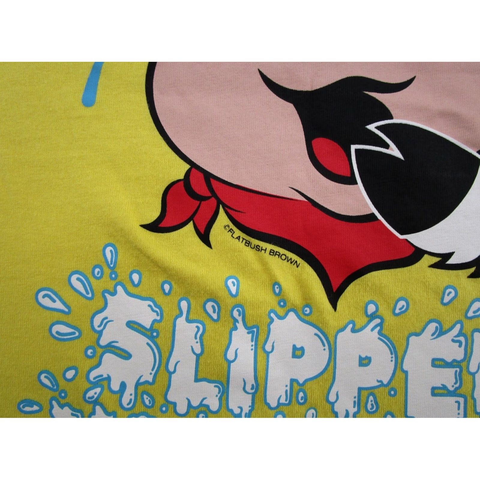 Vintage Sky High Farm T-Shirt Men's M Yellow Graphic Print Cow Slippery When Wet Streetwear Organic Cotton Size US M / EU 48-50 / 2 - 3 Thumbnail