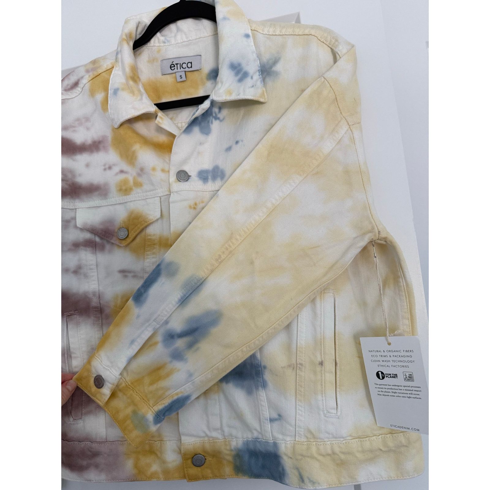 ETICA $175 New Etica June Denim Tie Dye Jacket - Small Size S / US 4 / IT 40 - 11 Thumbnail