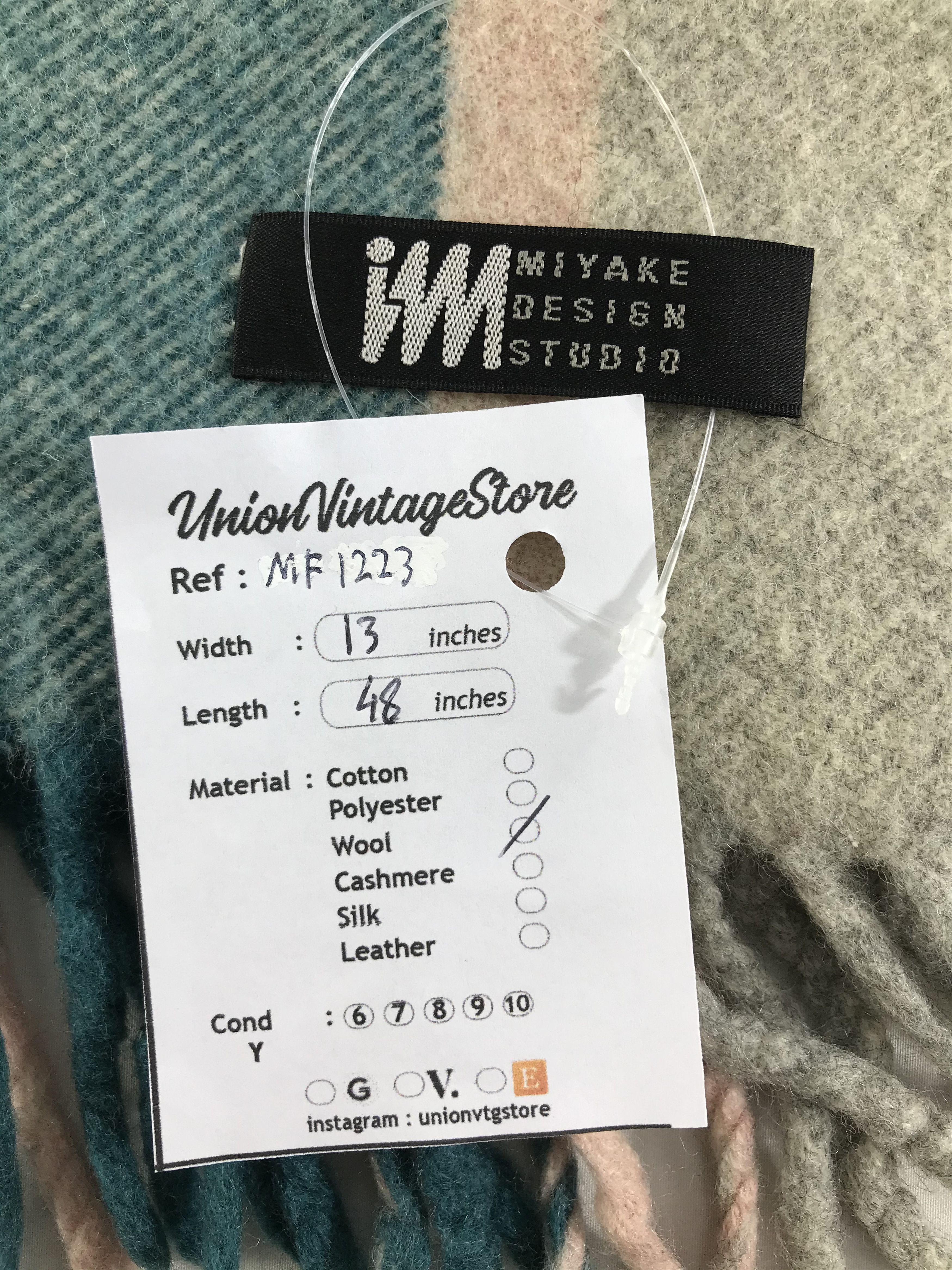 Issey Miyake Vintage Issey Miyake Scarf/Muffler/Neckwear MF1223 Size ONE SIZE - 4 Thumbnail