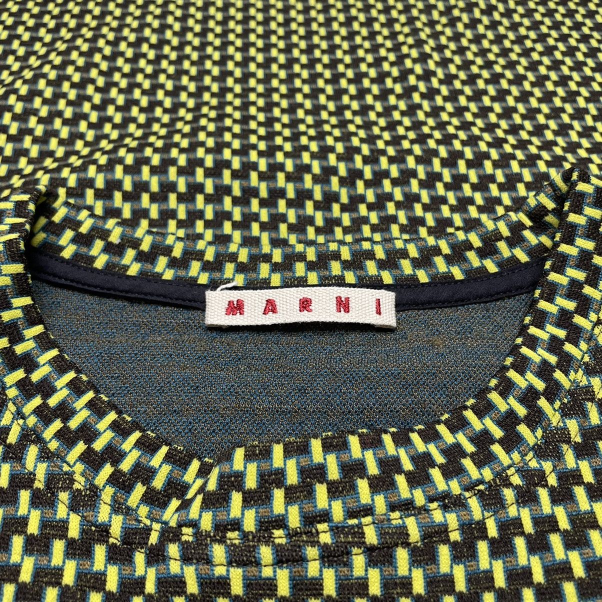 Marni Marni Jacquard Wool Abstract T-shirt Size XS / US 0-2 / IT 36-38 - 2 Thumbnail