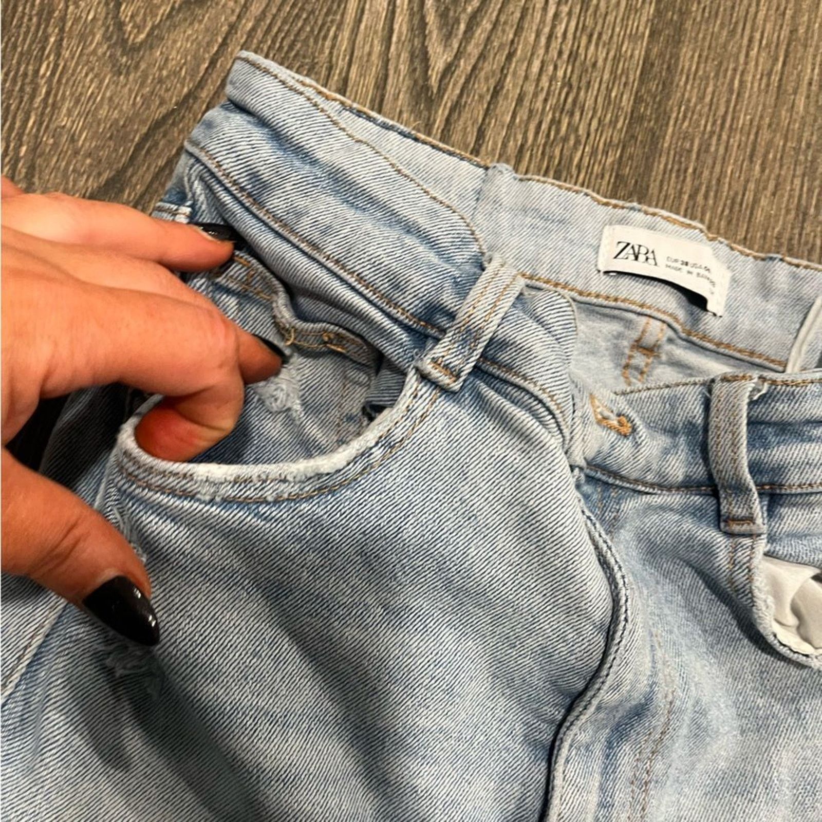 Zara Zara Womens 6 High Rise Skinny Jeans Ankle Length Size 28" / US 6 / IT 42 - 4 Thumbnail