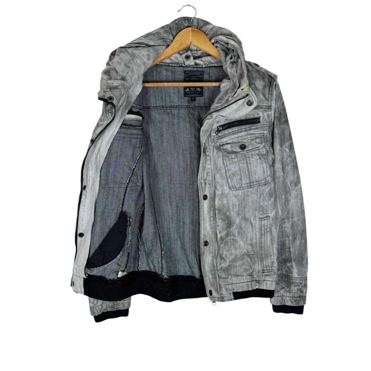 If Six Was Nine × In The Attic × Le Grande Bleu (L.G.B.) ☀️IN THE ATTIC HOODIE DENIM ZIPPER JACKET Size US M / EU 48-50 / 2 - 10 Thumbnail