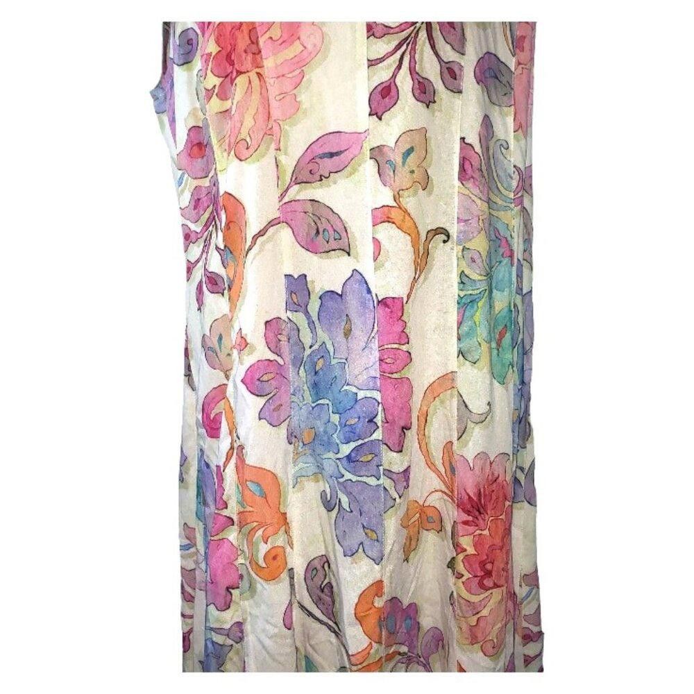 Designer CT1567 Soft Surroundings Flourish Maxi Dress M Size M / US 6-8 / IT 42-44 - 3 Thumbnail