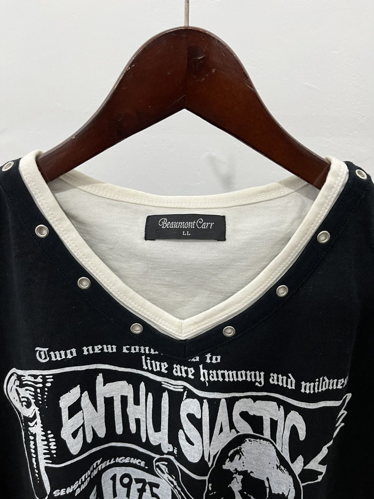 Japanese Brand Beaumont carr poem skull gothic Size US M / EU 48-50 / 2 - 2 Thumbnail