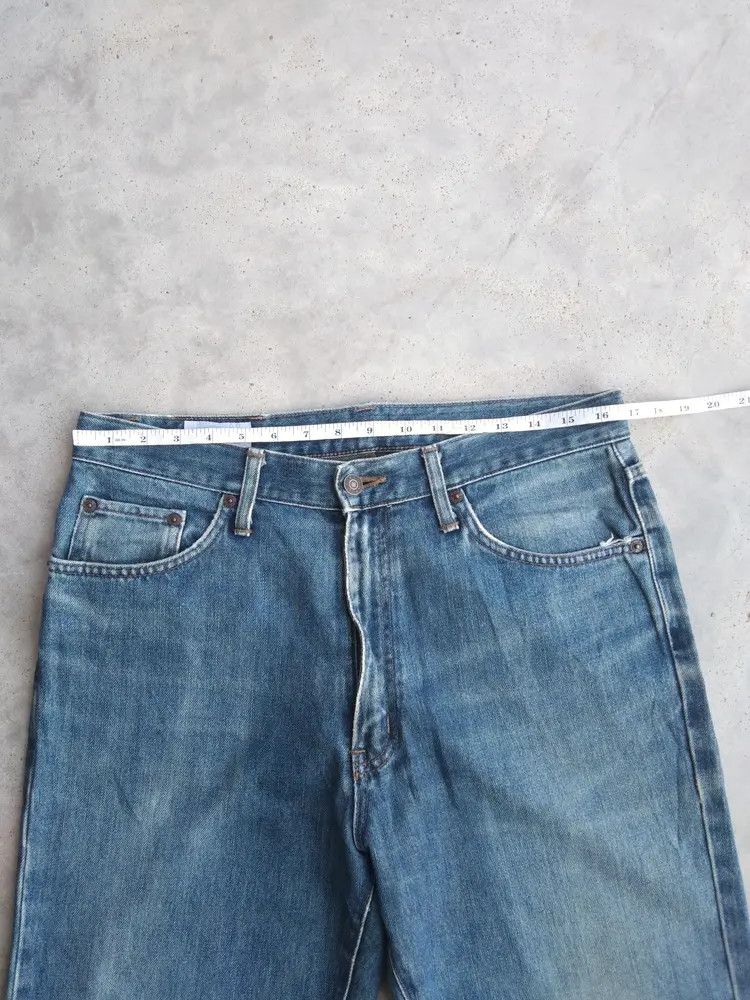 Japanese Brand Vintage Edwin Faded Blue Distressed Jeans 33x30 Size US 33 - 4 Thumbnail