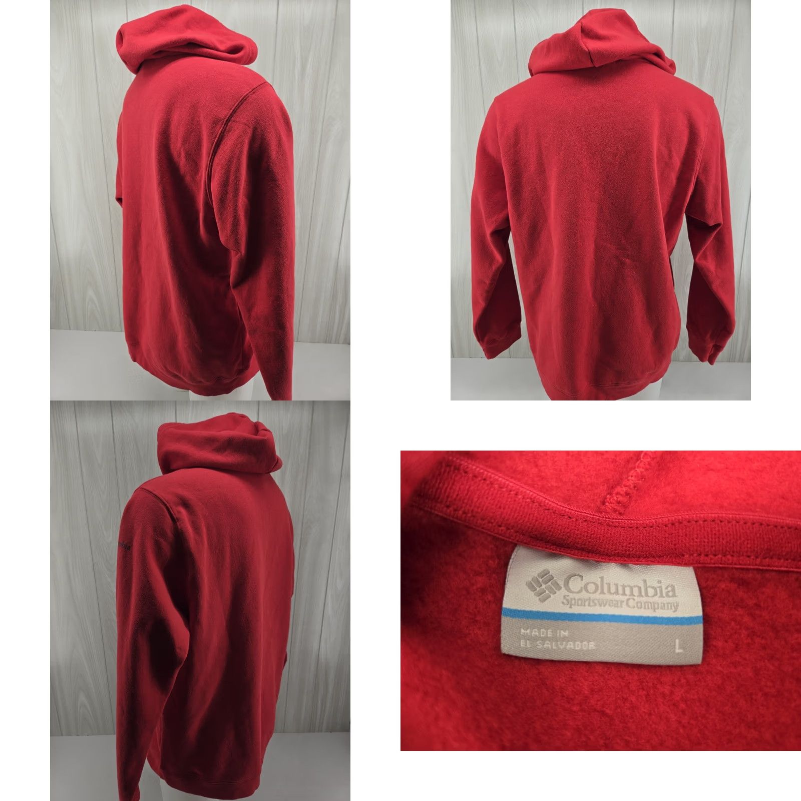 Vintage Columbia Hoodie Red American Flag Graphic Hooded Pullover Size Large Men Size US L / EU 52-54 / 3 - 8 Thumbnail