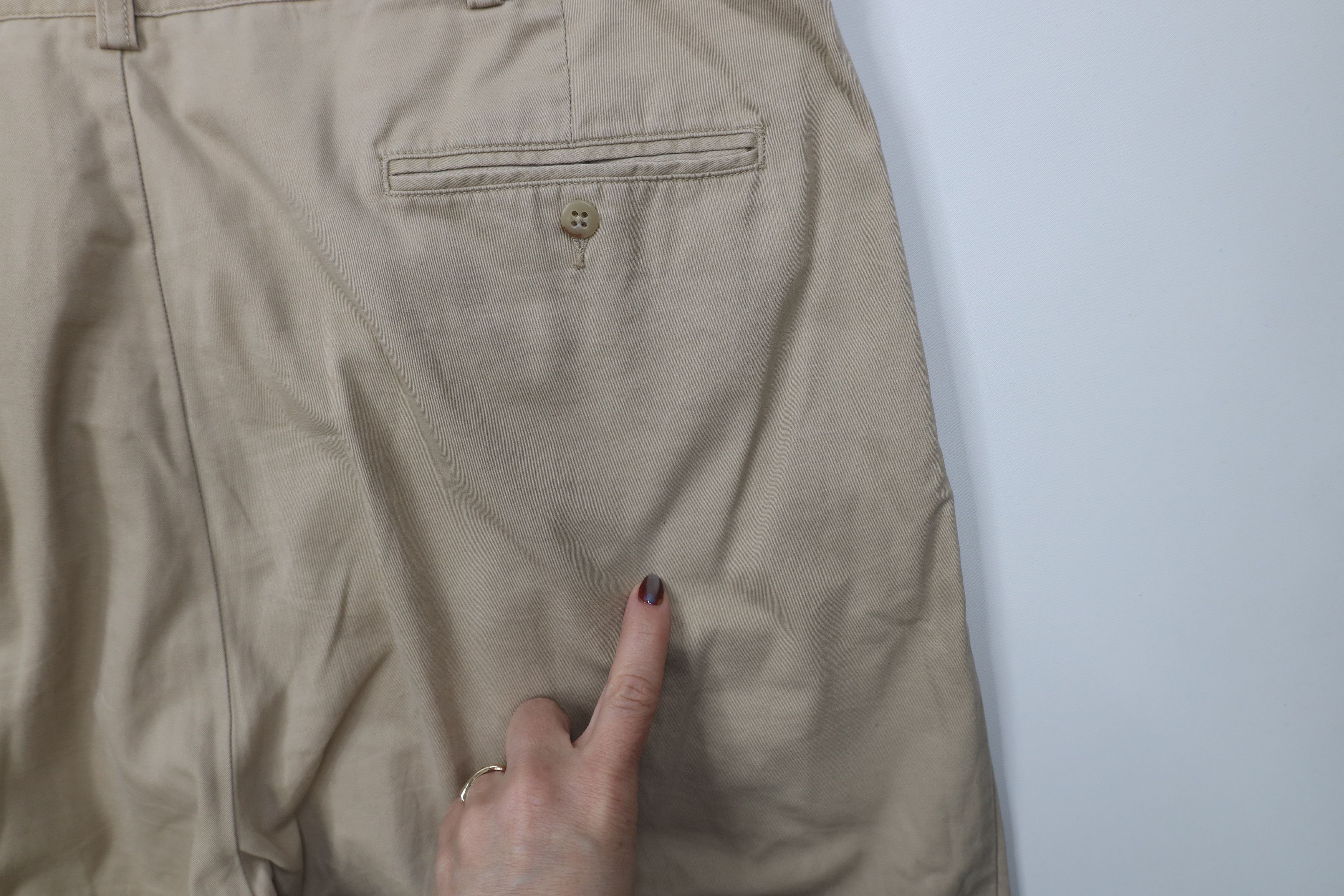 Polo Ralph Lauren Vintage 90s Ralph Lauren Wide Leg Chino Pants Beige Cotton Size US 38 / EU 54 - 16 Thumbnail