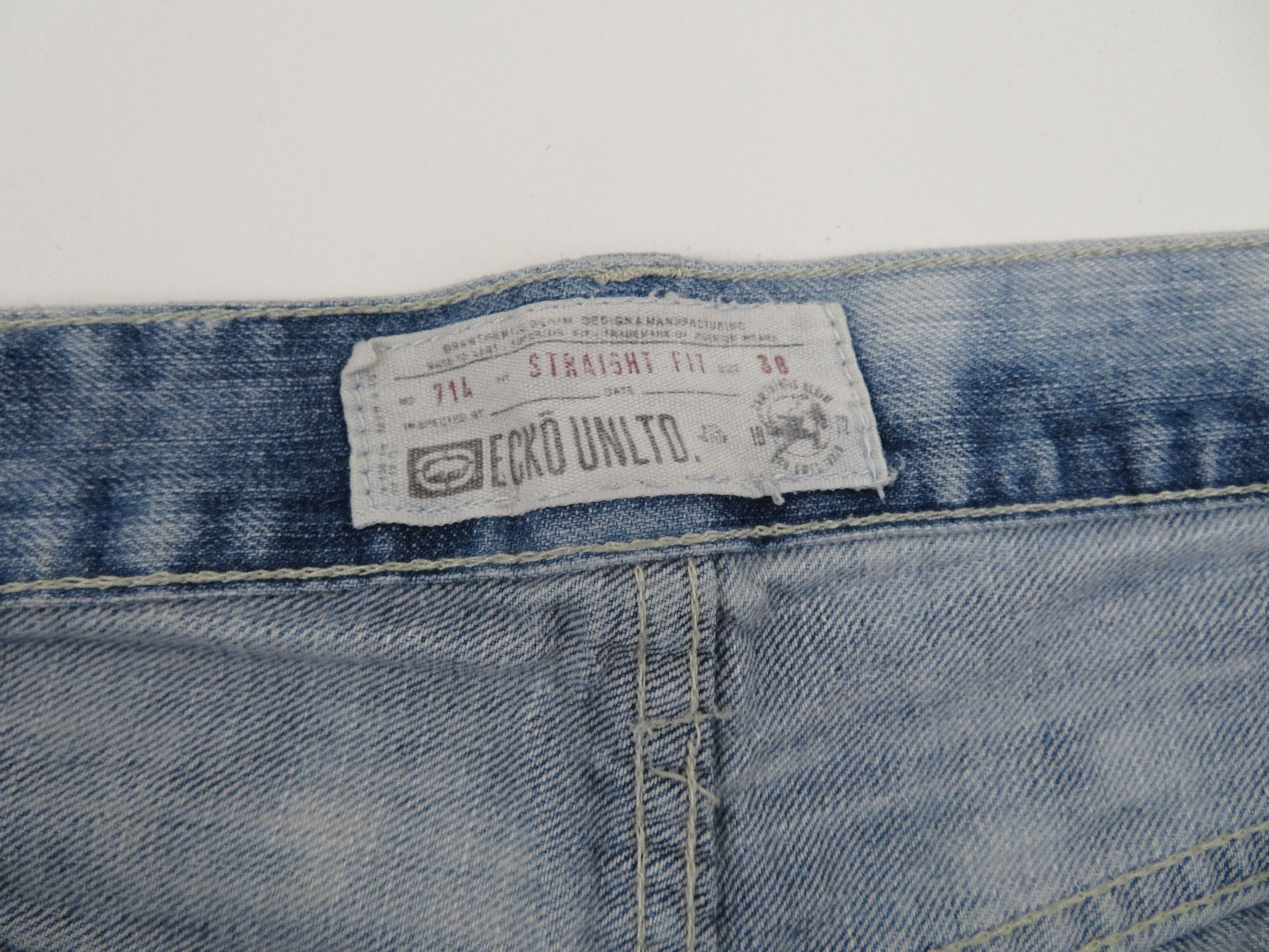 Ecko Unltd. × JNCO × Southpole Vintage 90s Ecko Unltd Jeans Denim Baggy Skater Shorts Jorts Size US 38 / EU 54 - 7 Thumbnail