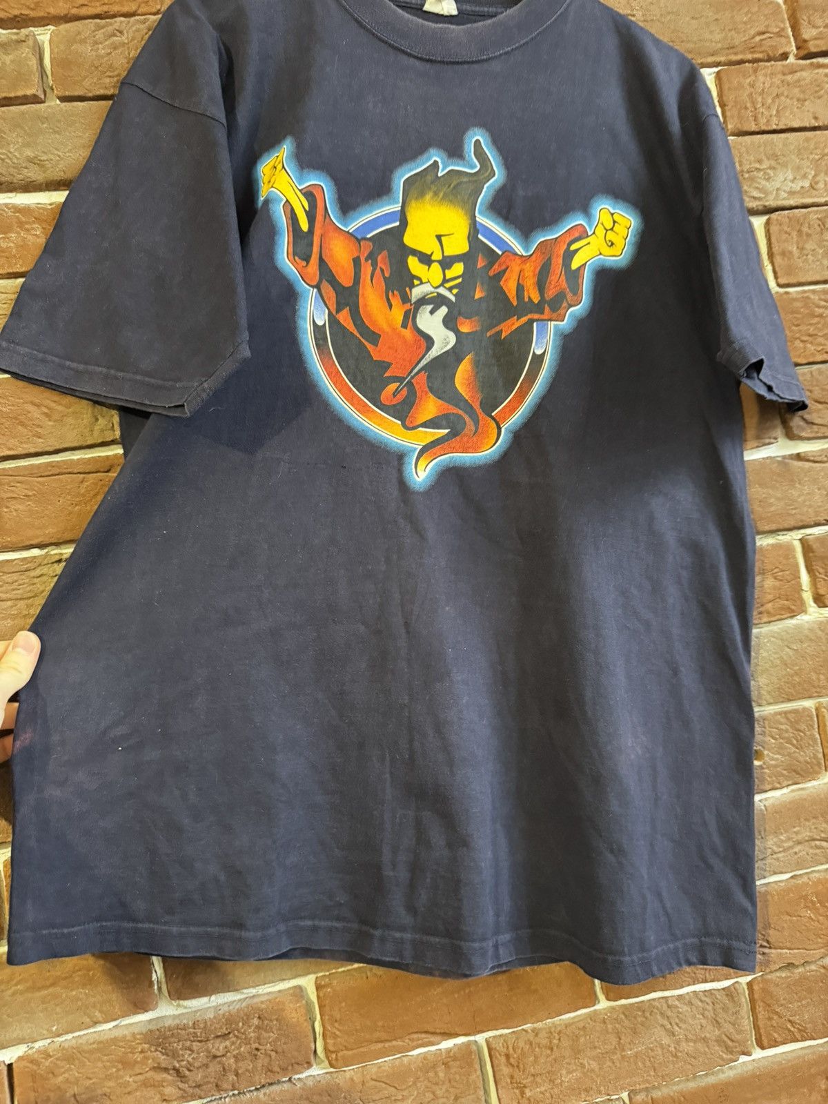 Band Tees Rare Vintage 1996 Thunderdome Wizard Gabber Band Tshirt Size US L / EU 52-54 / 3 - 4 Thumbnail