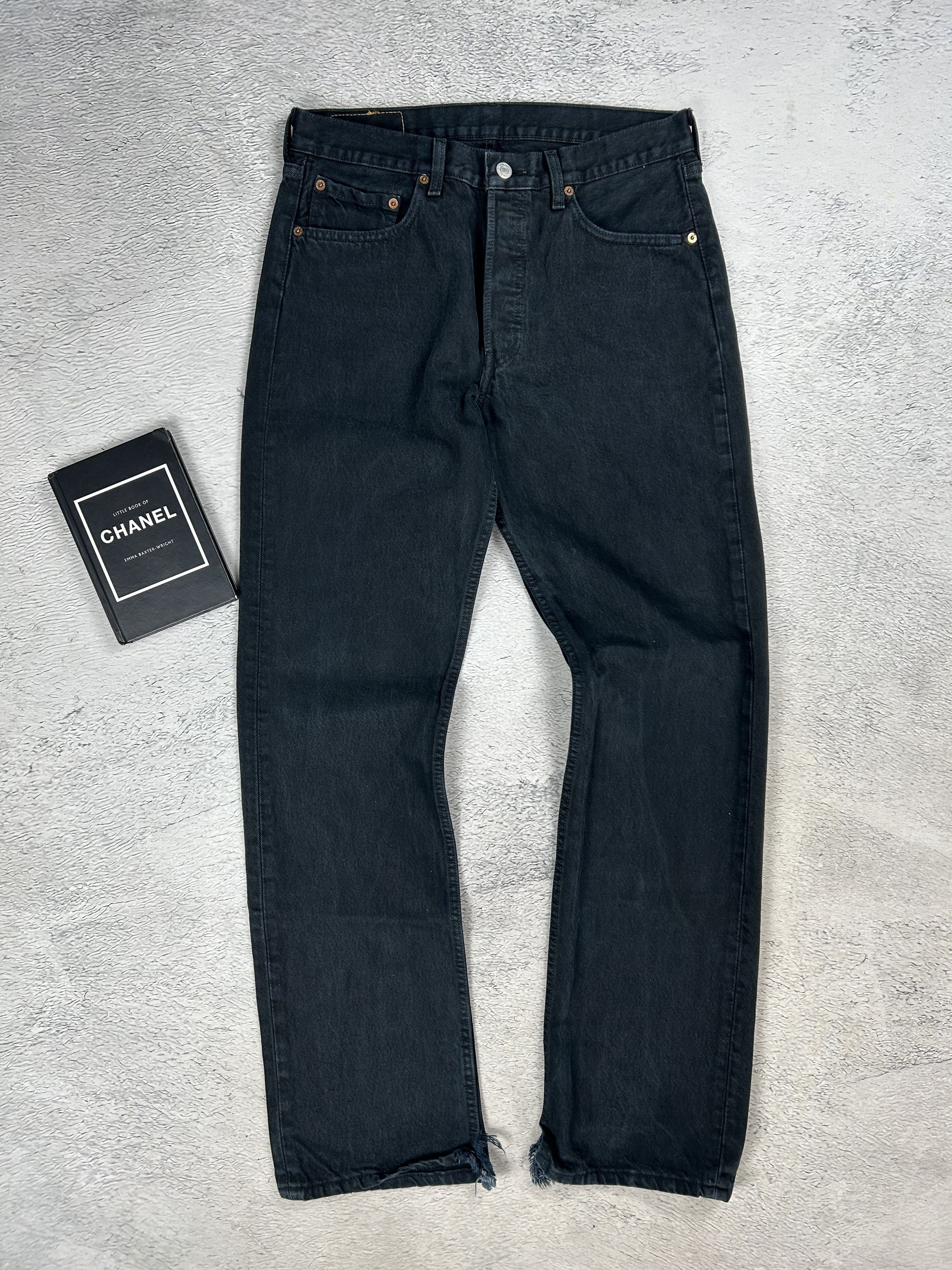 Levi's × Vintage Vintage Levi’s 501 jeans black loose fit Classic Oldmoney Size US 36 / EU 52 - 3 Thumbnail