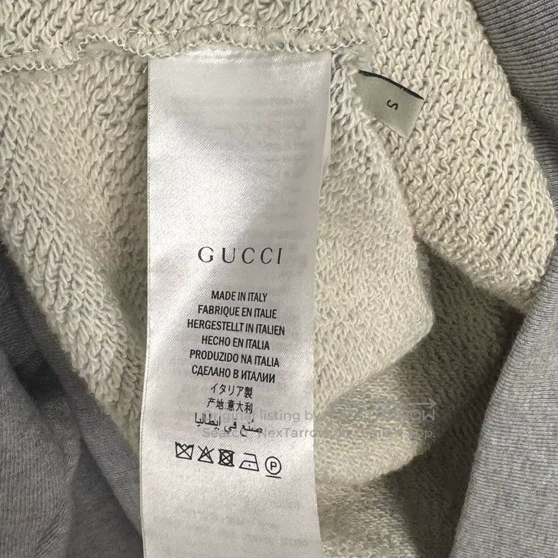 Gucci Gucci Grey embroidered patterned hooded sweatshirt Size S / US 4 / IT 40 - 3 Thumbnail