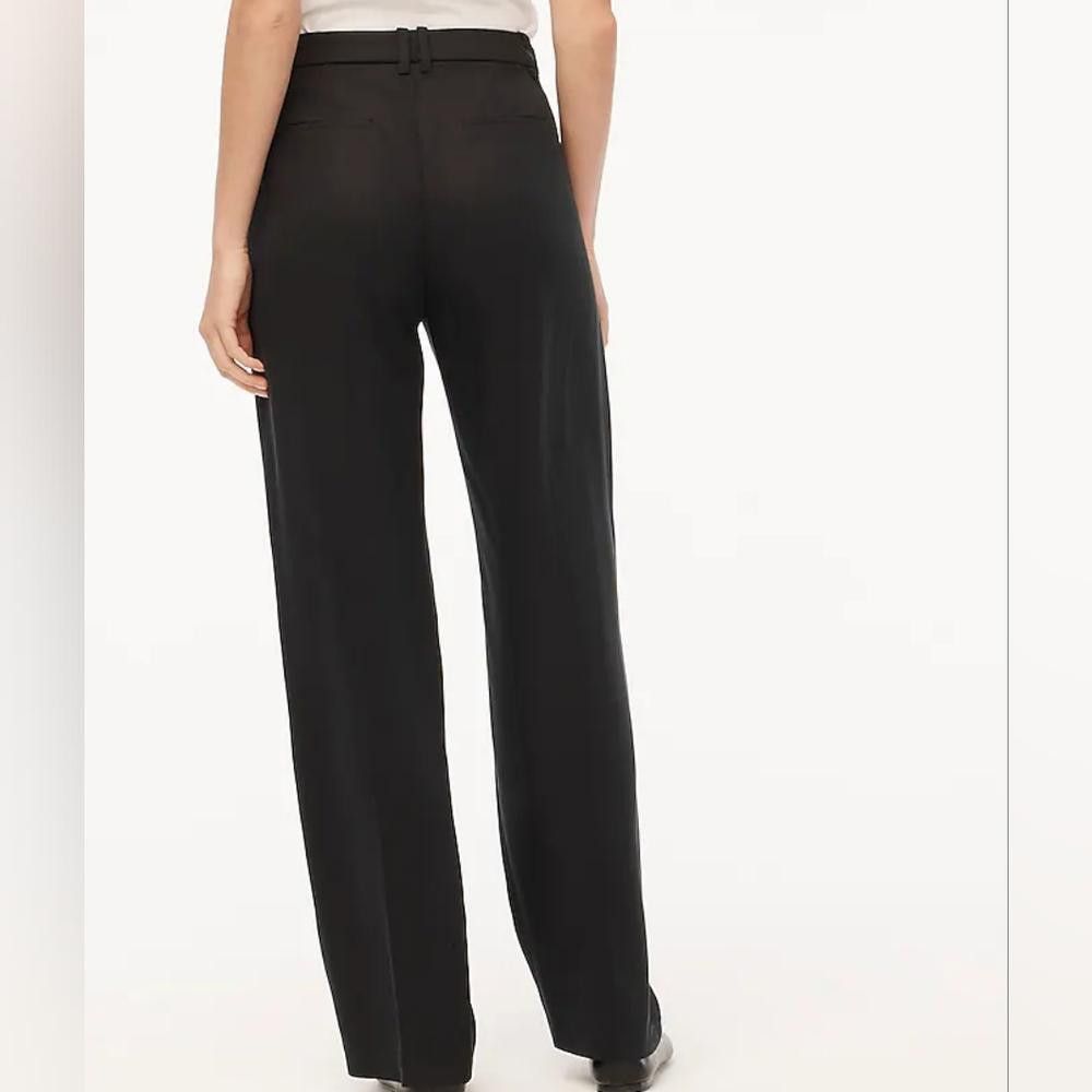 J.Crew J Crew Wide-Leg Pleated Twill Trouser Pant Size 26" / US 2 / IT 38 - 2 Thumbnail