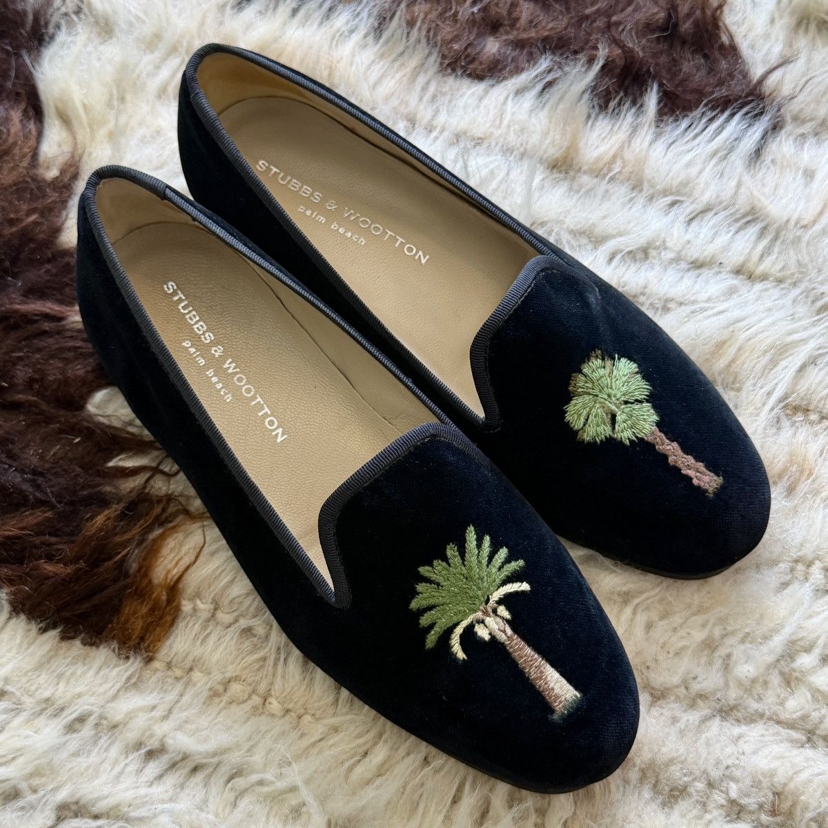 Stubbs & Wootton Stubbs & Wootton Formal Palm Beach Emblem Slip Ons Size US 8 / EU 41 - 2 Thumbnail