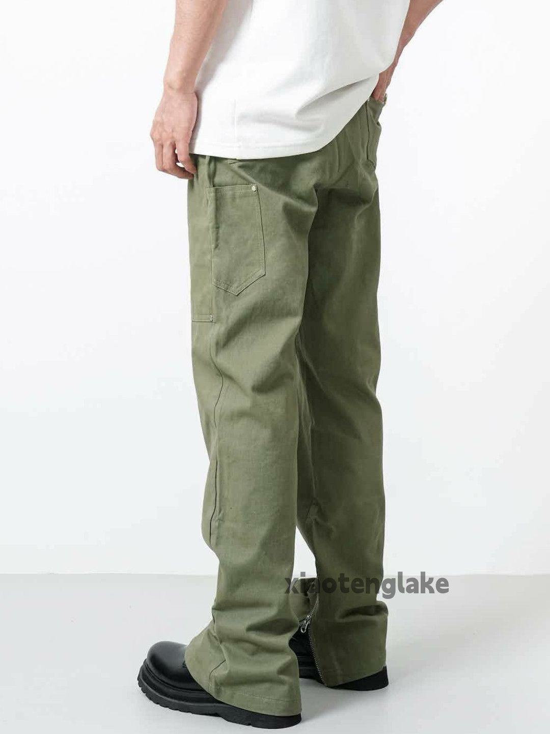 Designer × Japanese Brand × Vintage zipper utility outdoor sports carpenter flared pants Size US 32 / EU 48 - 5 Thumbnail