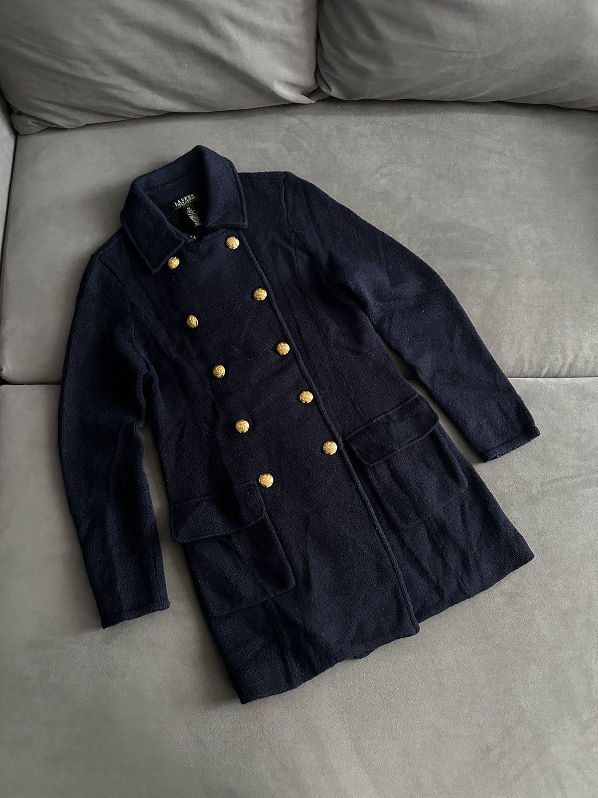 RRL Ralph Lauren 😍Wool Coat Lauren Ralph Lauren Petite Size S / US 4 / IT 40 - 1 Thumbnail