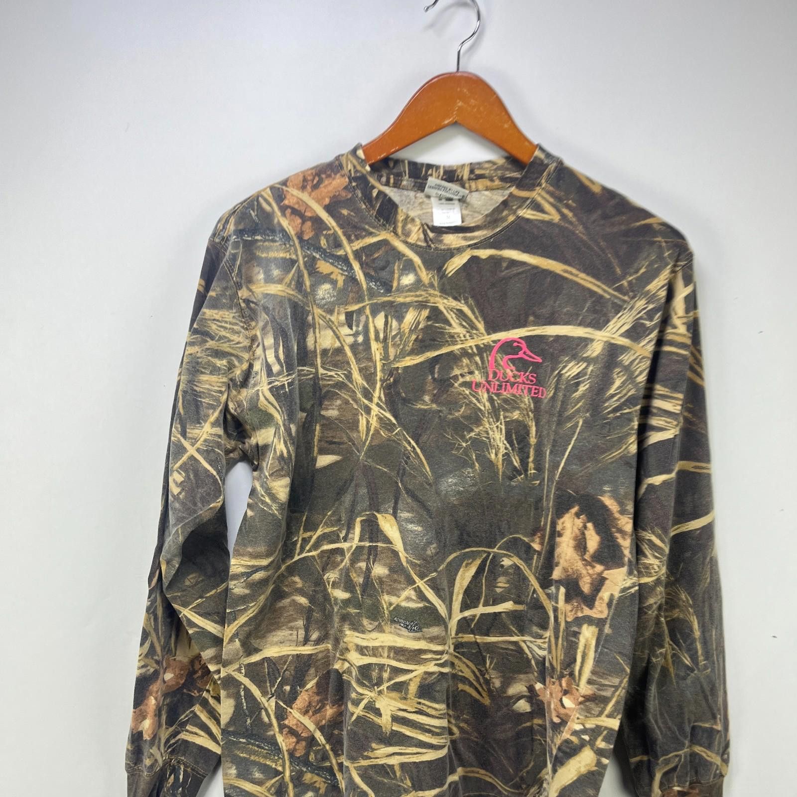Realtree Vintage Real tree Camo Ducks Unlimited LS Shirt Medium Size US M / EU 48-50 / 2 - 2 Thumbnail