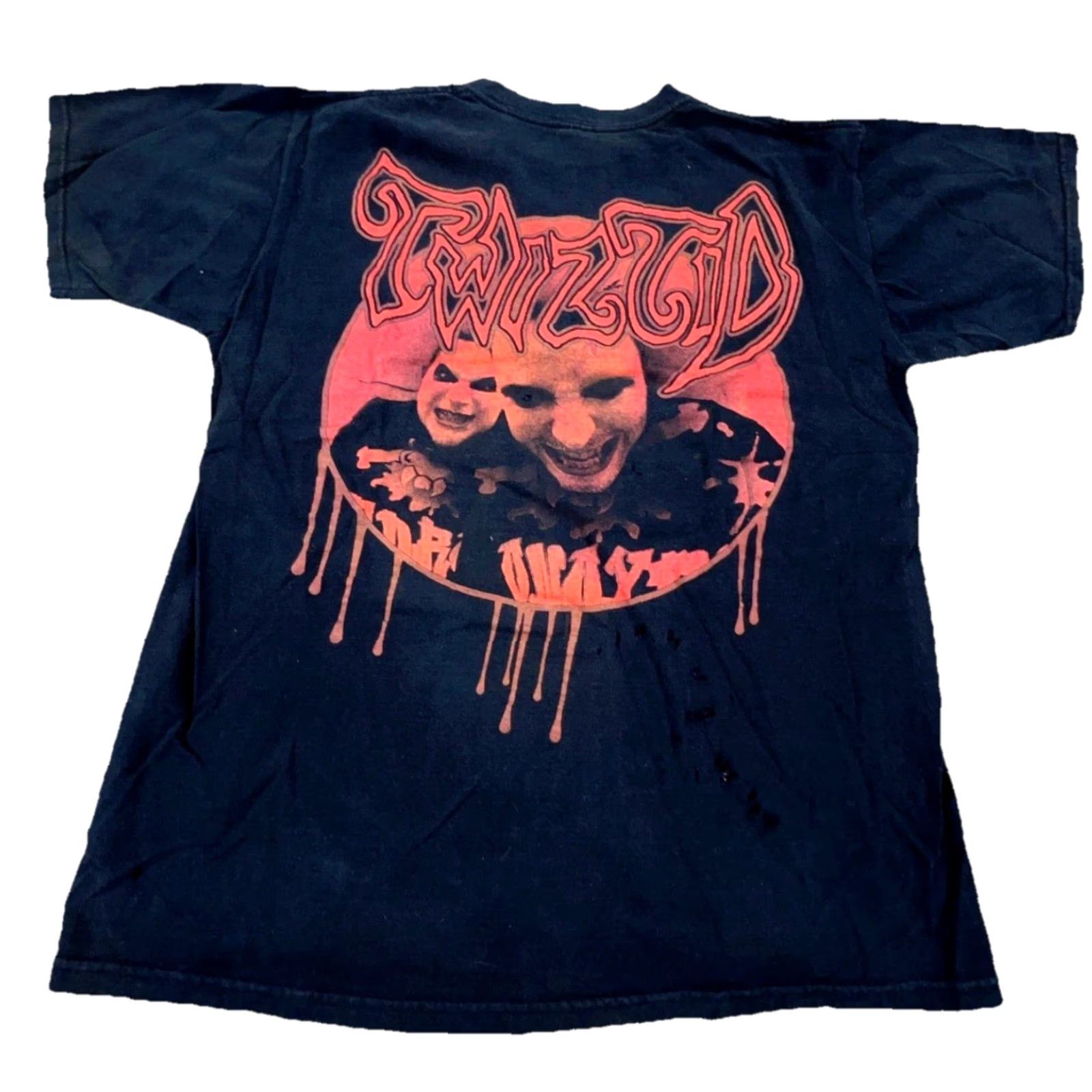 Anvil VINTAGE Insane Clown Posse Shirt Men L Black ICP Twisted Trashed Grunge Size US L / EU 52-54 / 3 - 2 Thumbnail