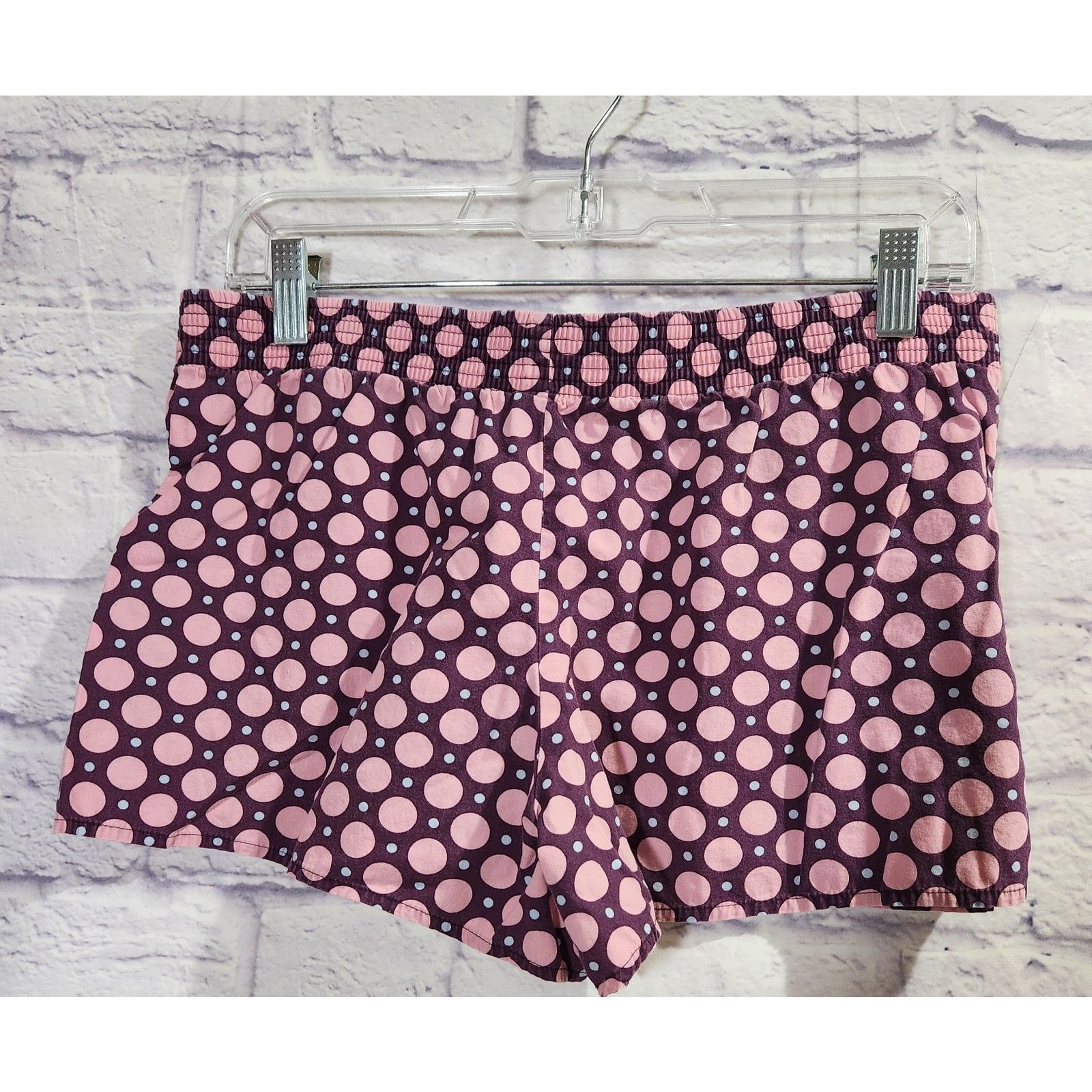 Gap Gap Body Burgundy Mauve Polka Dot Sleep Shorts Small Soft Size 30" / US 8 / IT 44 - 3 Thumbnail
