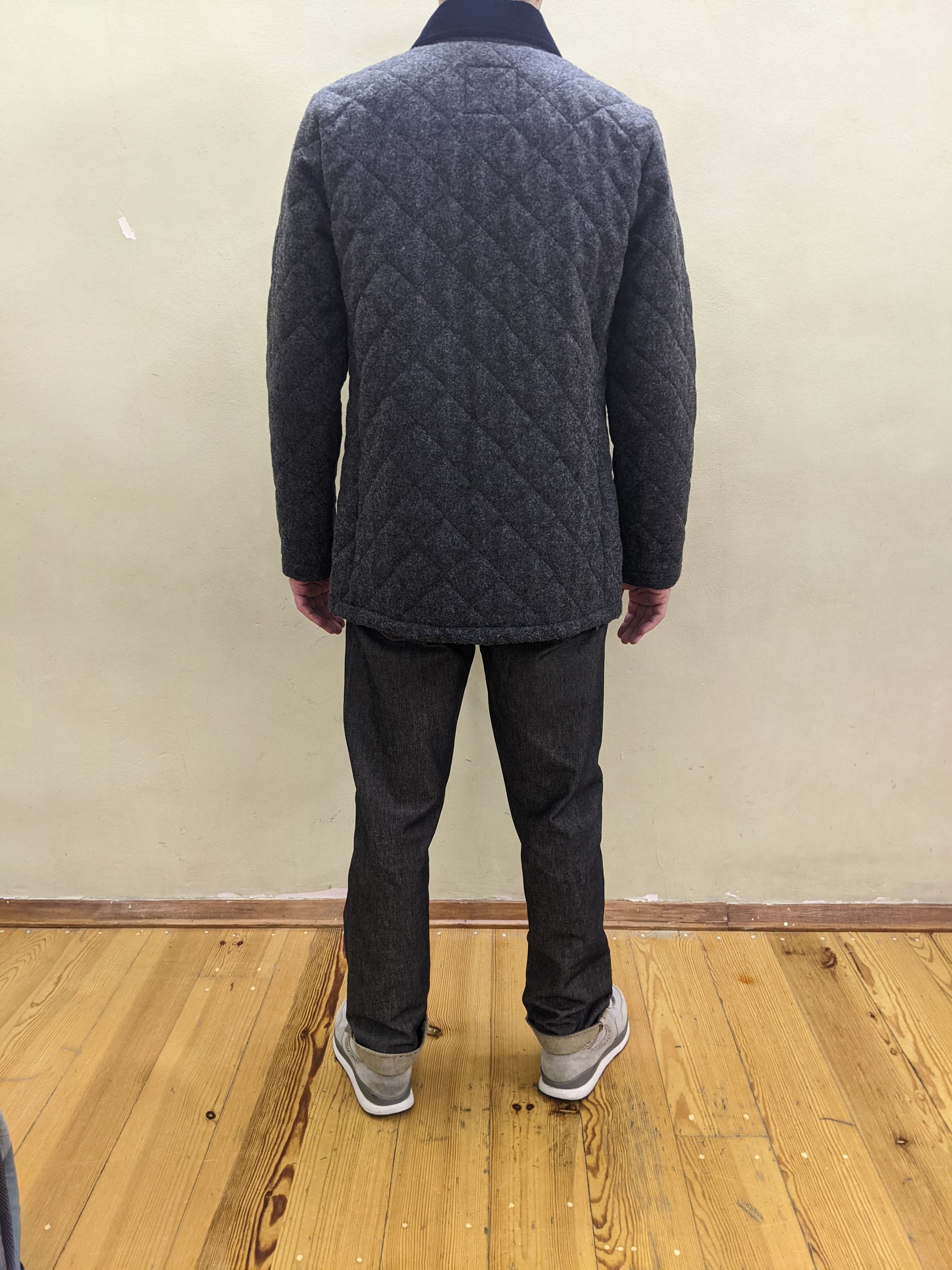 Japanese Brand Lavenham Quilted Wool Bomber Jacket Barbour Burberry Polo Size US M / EU 48-50 / 2 - 19 Thumbnail