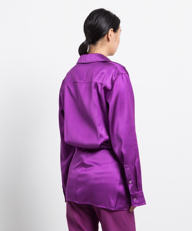 Off-White o1y1225 Mini Dress in Mauve Size L / US 10 / IT 46 - 4 Thumbnail