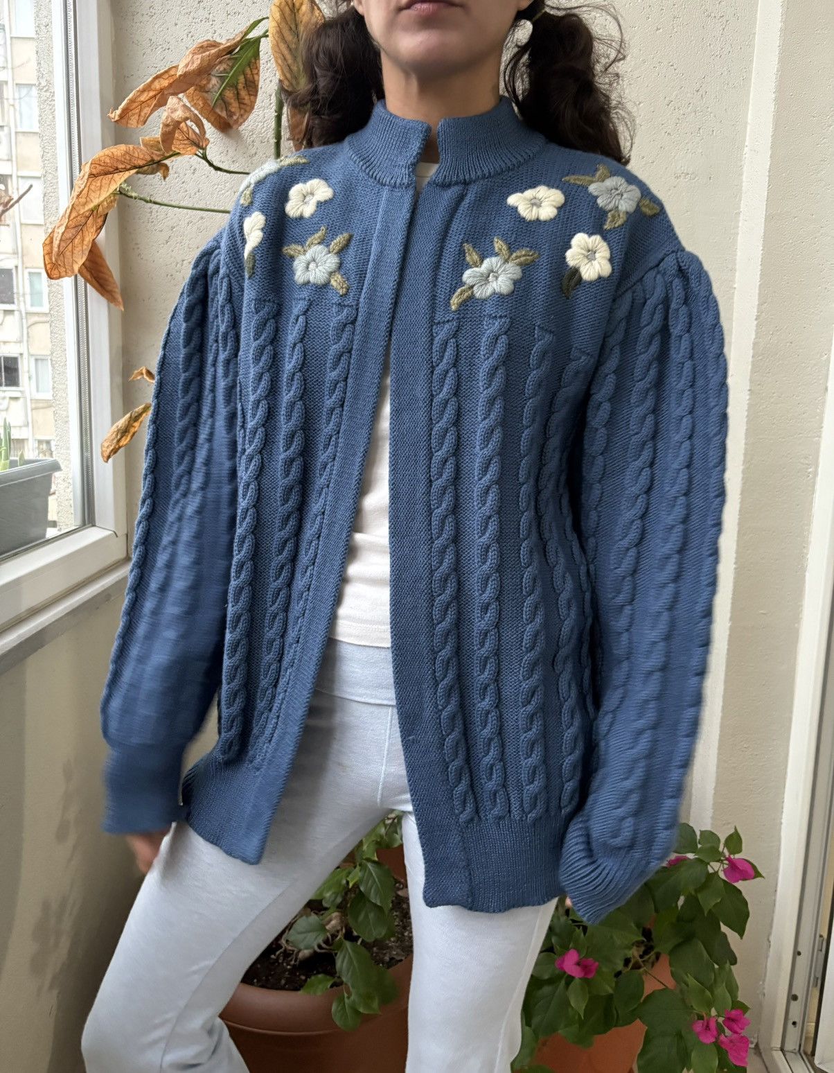 Vintage Vintage wool cardigan Size L / US 10 / IT 46 - 2 Thumbnail